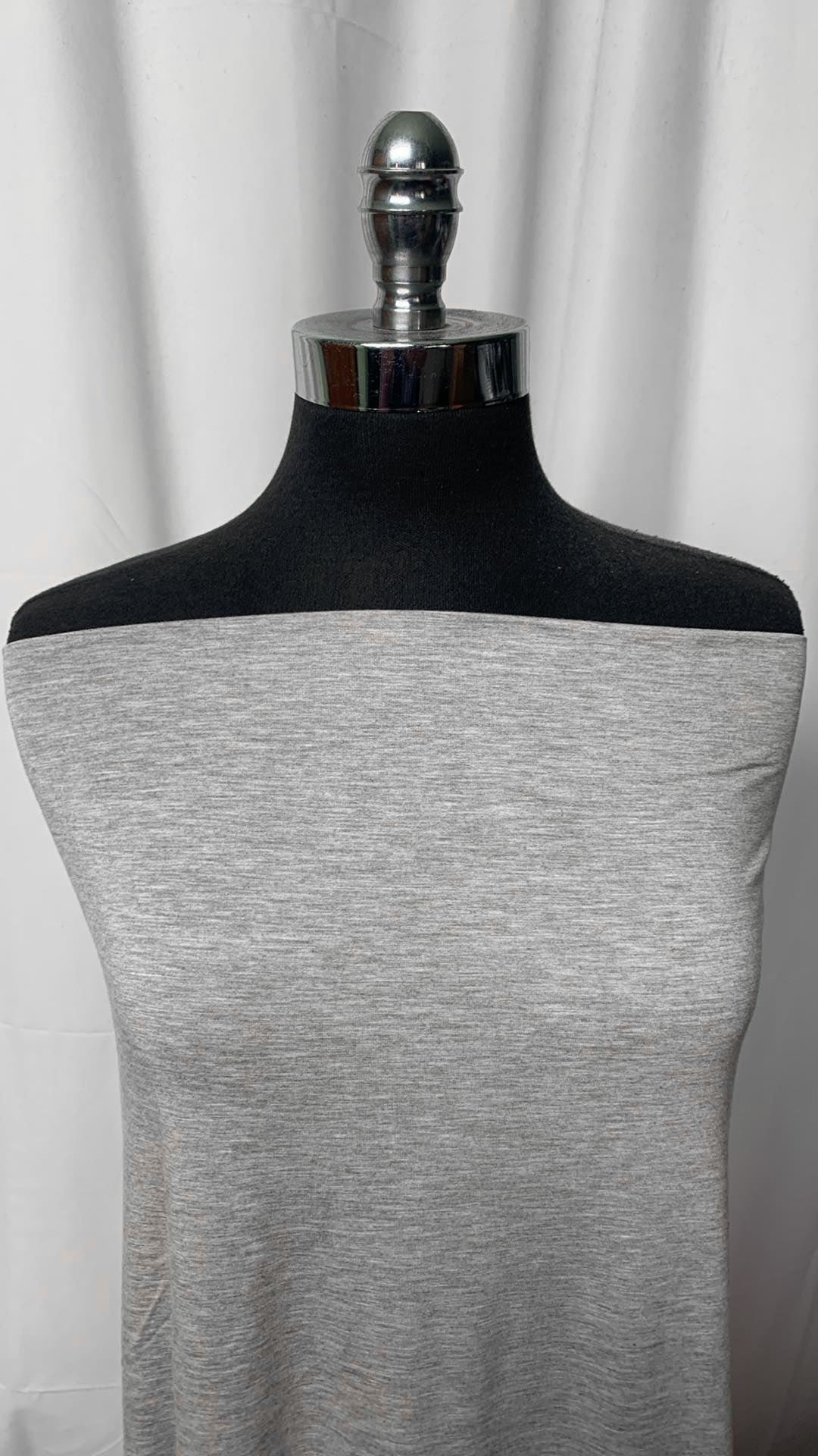 Heather Grey - Modal Spandex Jersey - By the Yard
