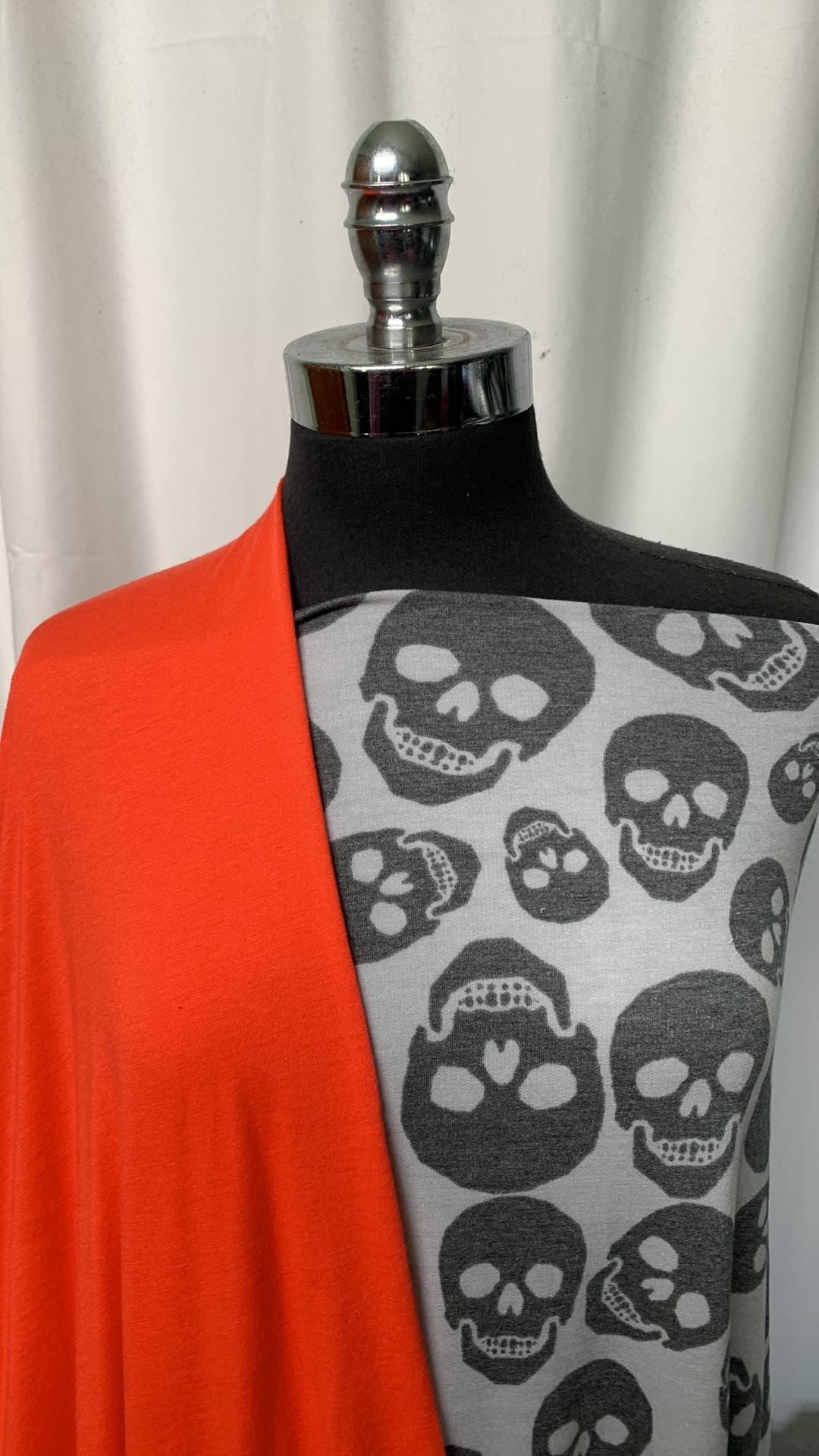 RED SKULLS BUNDLE : 2YD Skull PRS FT & 2YD Bamboo/Poly : A1623
