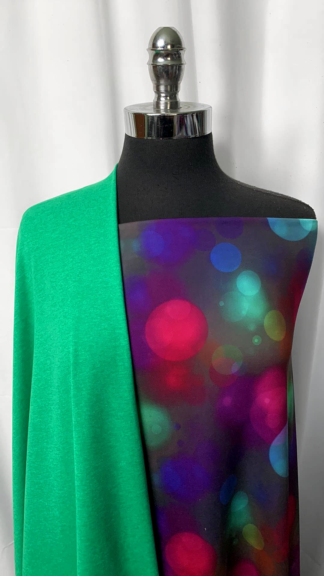 GREEN PEACHED BOKEH BUNDLE : 2YD Bokeh Lights Peached PF & 2YD Green Peached PF : A1321