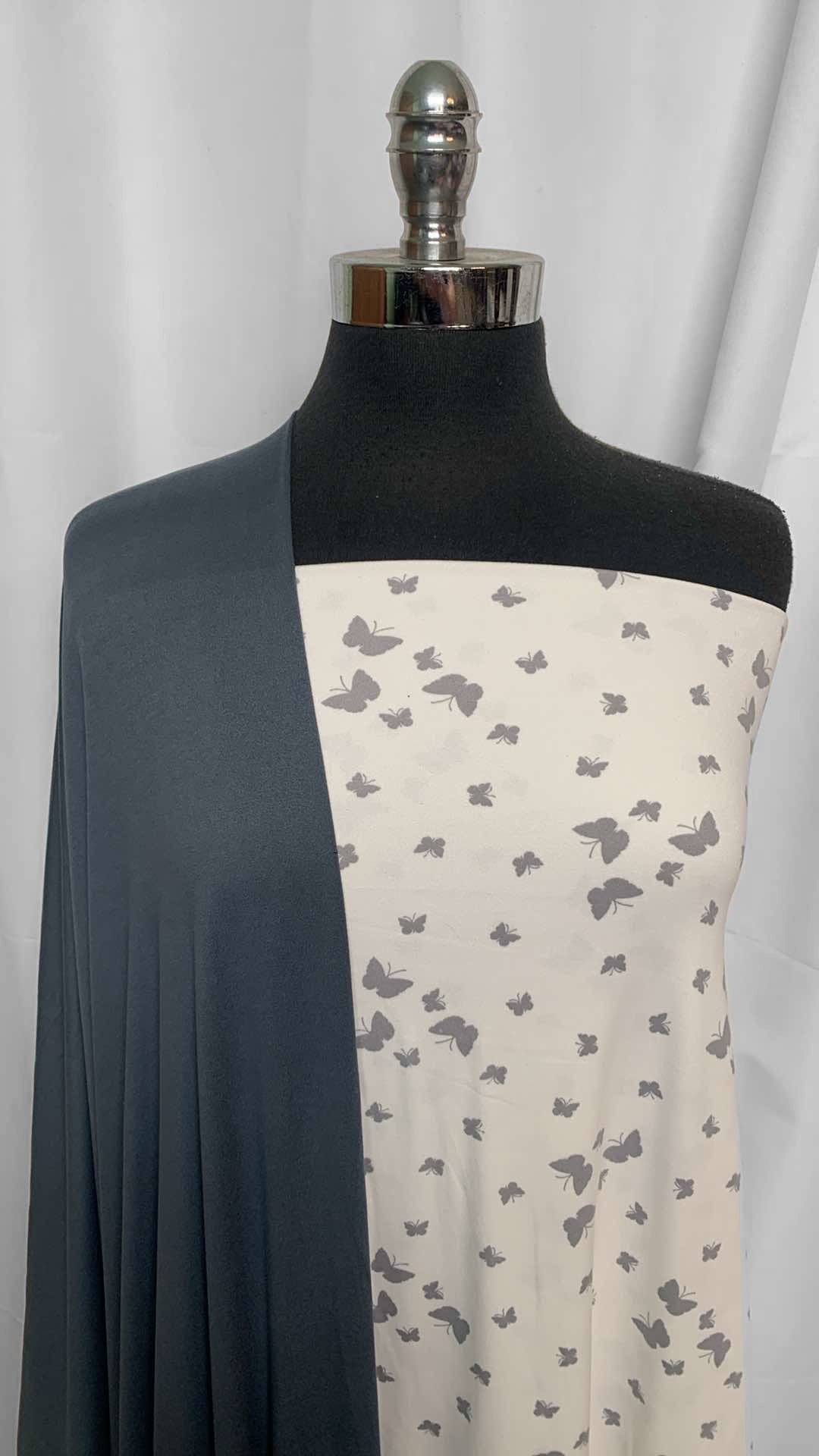 GREY/IVORY BUTTERFLY BUNDLE : 2YD Ivory Butterfly DBP & 2YD Grey DBP : A25971