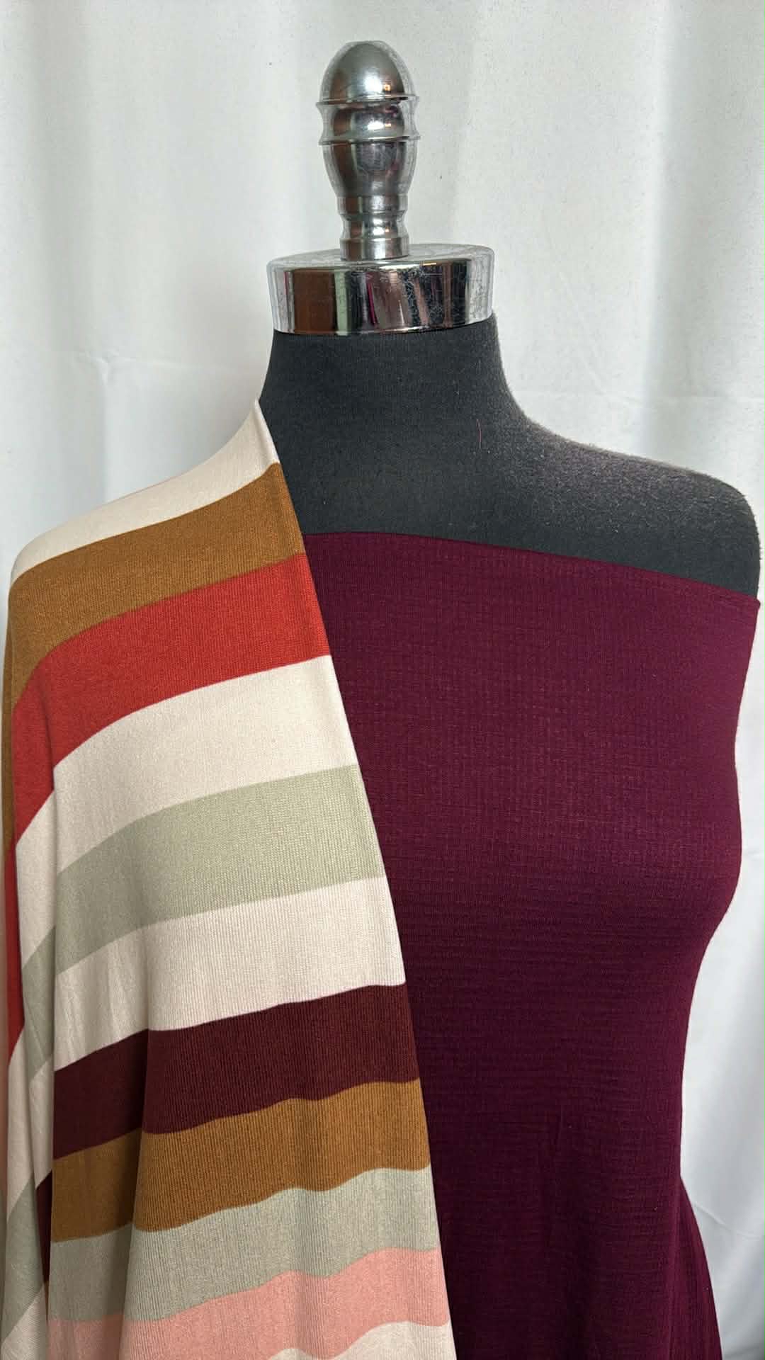 STRIPE/GAUZE BUNDLE : 2YD Stripe Oakley SK & 2YD Knit Gauze : A29883