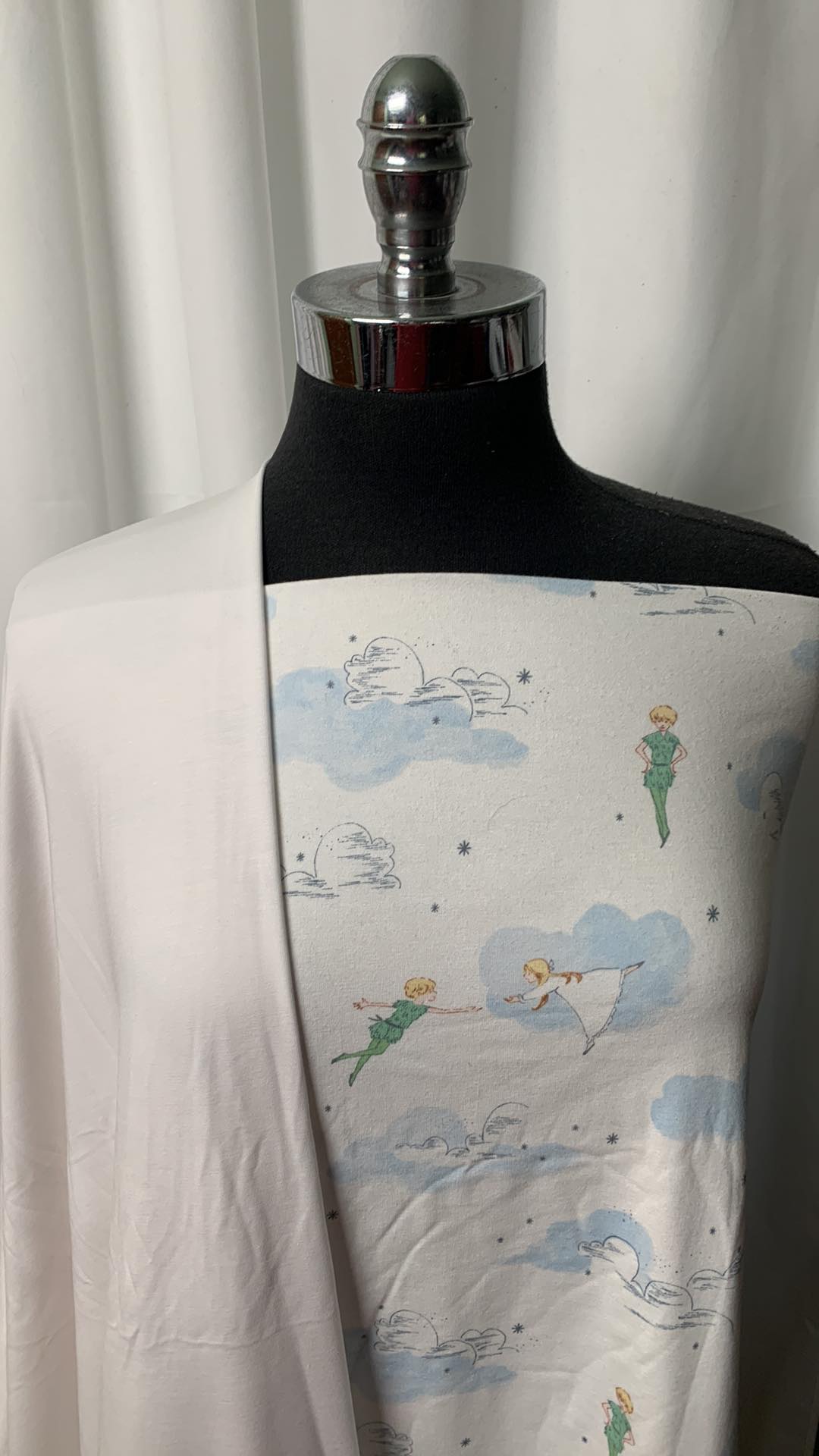 PETER PAN BUNDLE : 2YD White MVC & 2YD Michael Miller's Peter Pan C/S : A25051