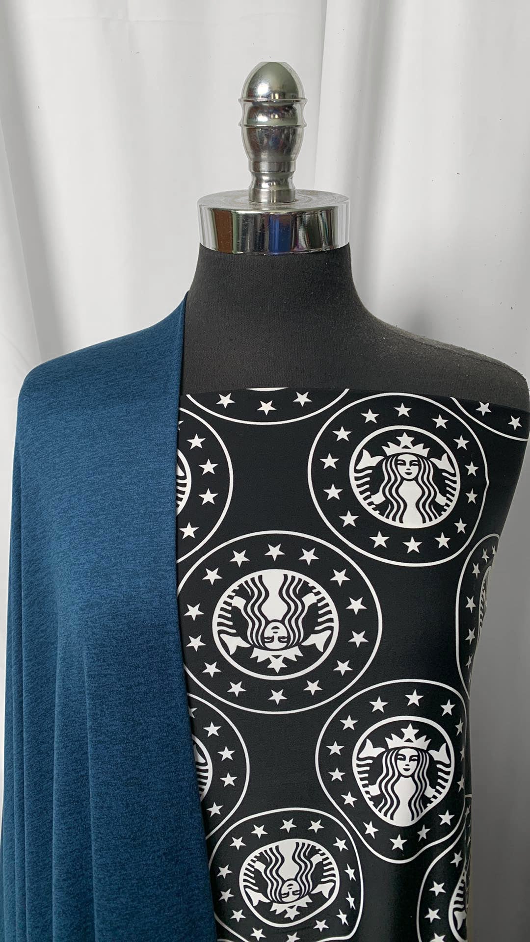 COFFEE QUEEN BUNDLE : 2YD Coffee N/S & 2YD Teal Blue Featherweight PF : A1288