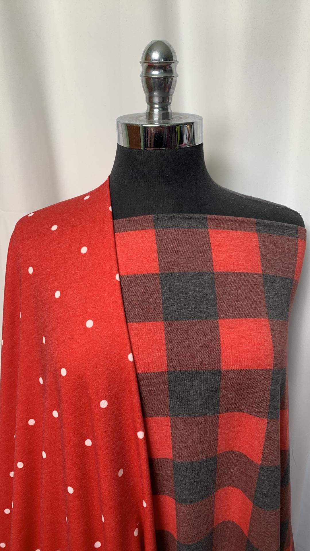 RED DOT/PLAID BUNDLE : 2YD Red Dot FT & 2YD Red Plaid FT : A2038