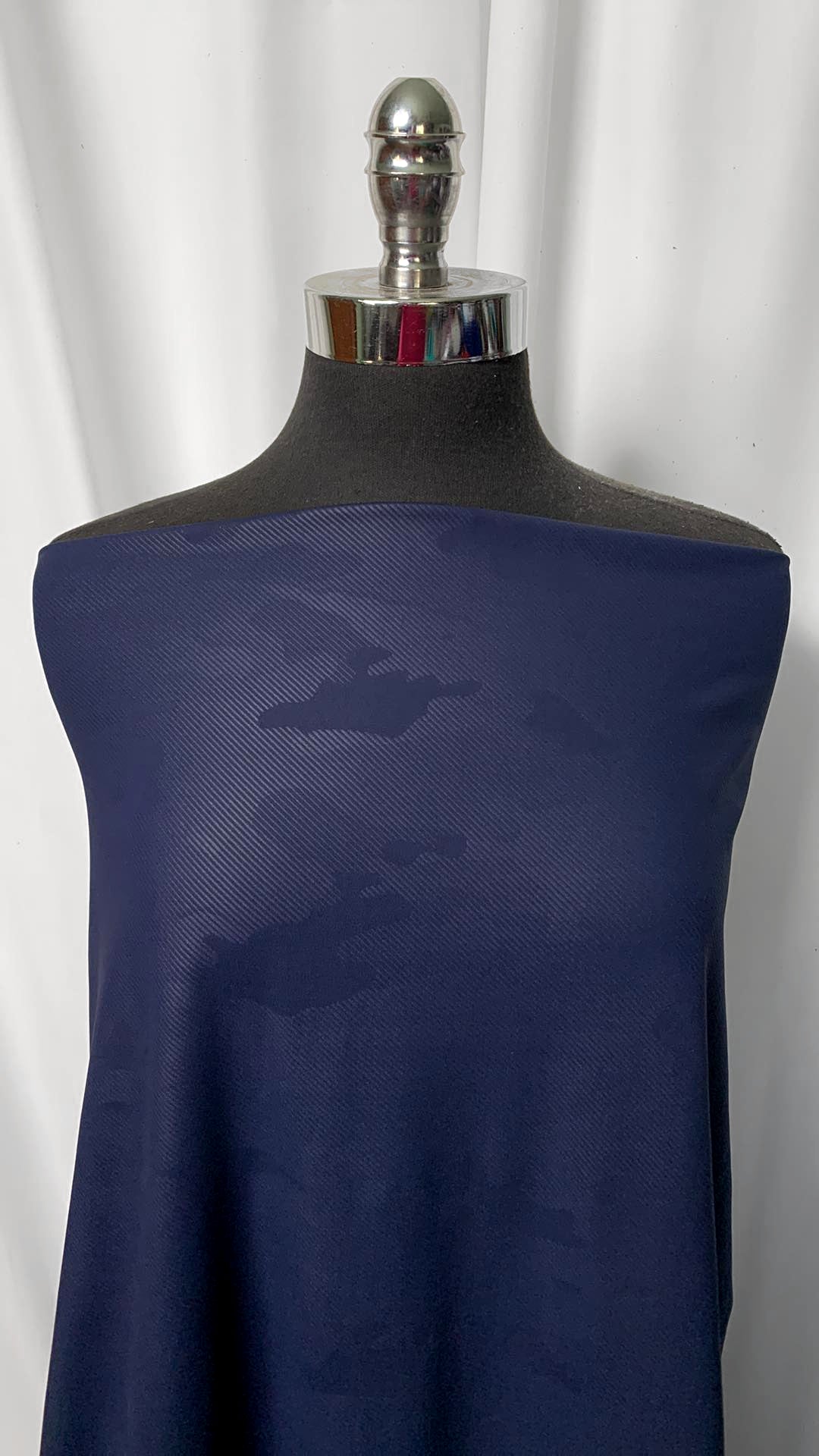 Navy Camo - Performance (Brushed-Back) - By the 1/2 Yard