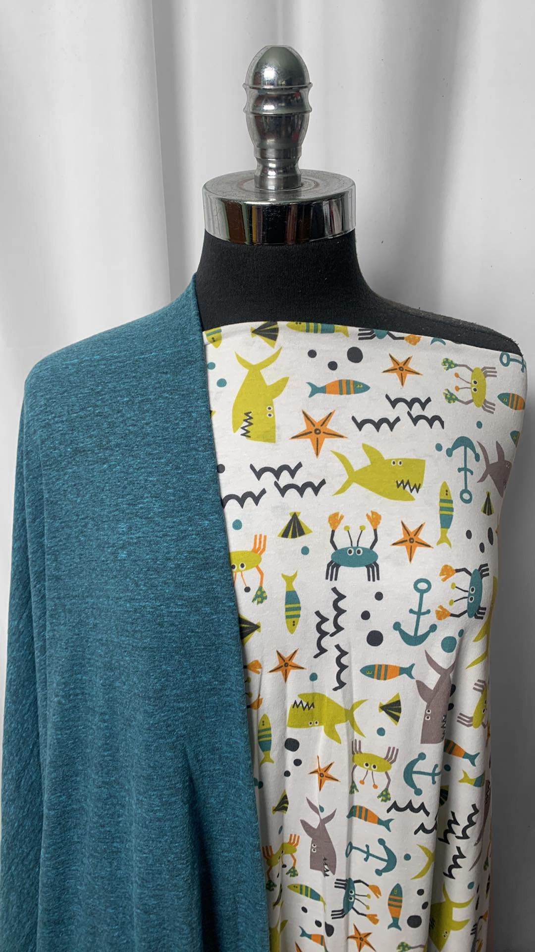 TEAL/SEA CREATURES BUNDLE : 2YD Sea Creatures C/S & 2YD Teal C/P : A2344