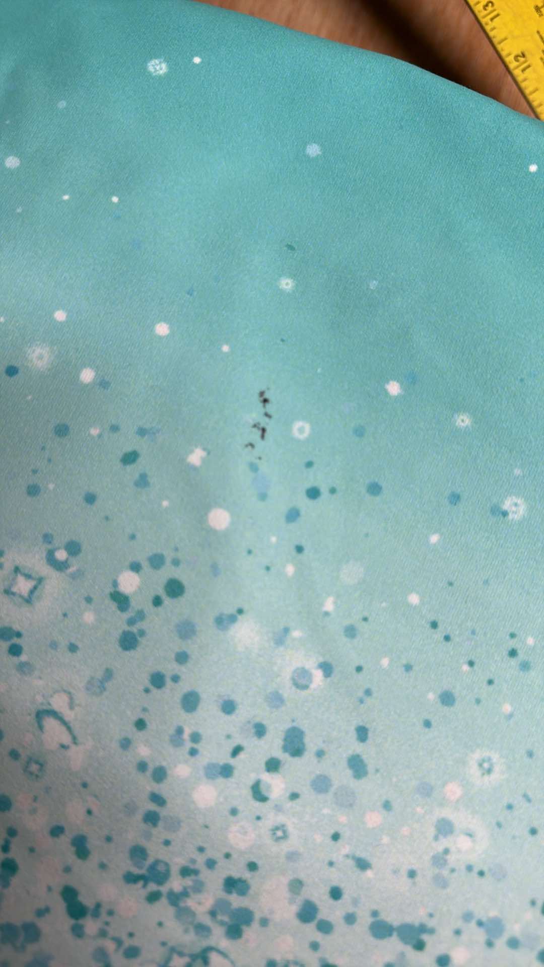 AQUA/OMBRE BUNDLE (Small Flaw) : 2YD Ombre Single-Brushed PF (See Descr.) & 1.5YD Aqua Peached PF : A27132