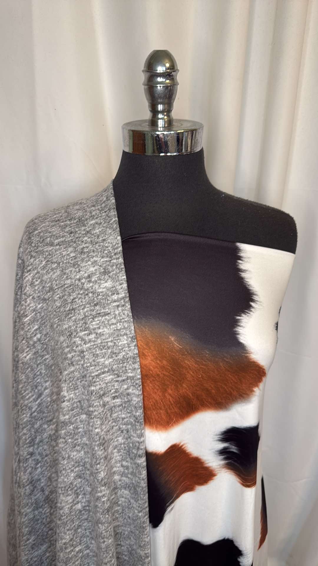 COW BUNDLE : 2YD Cow DBP & 2YD Brushed Hacci SK : A26774