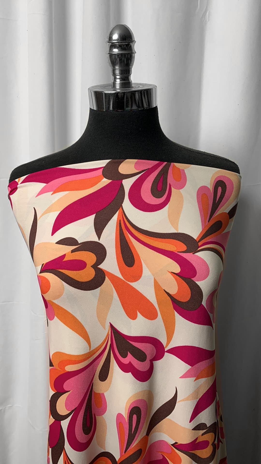 Orange/Pink/Brown Retro - ITY - By the Yard
