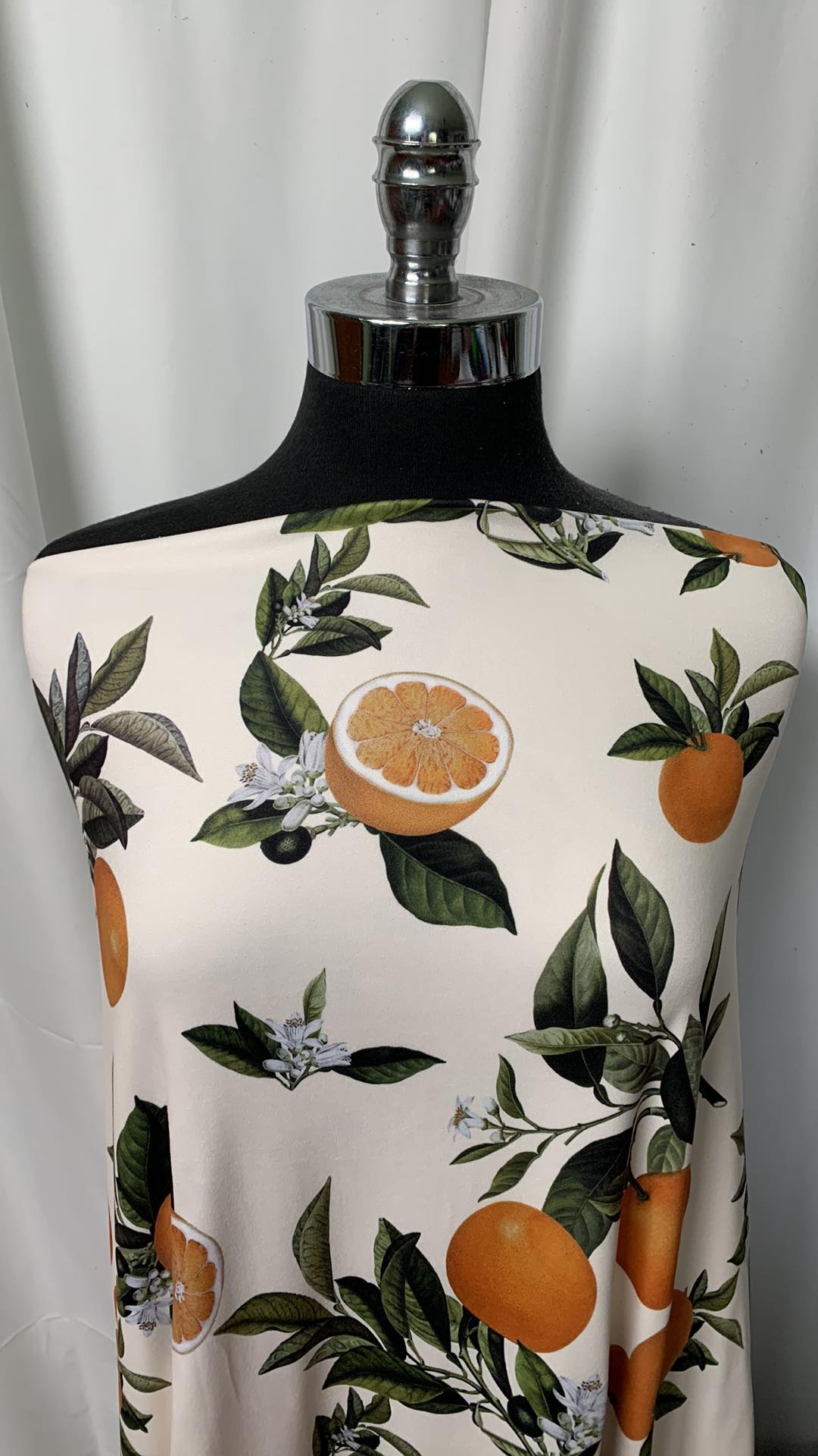 Citrus Fruit - Double Brushed Poly Spandex - 2 Yard Cut