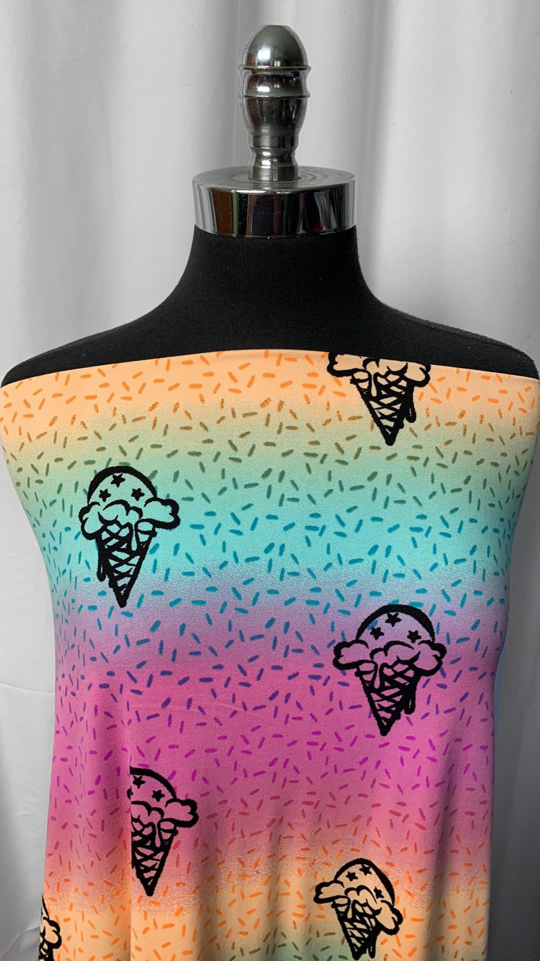 Ombre Ice Cream - Double Brushed Poly Spandex - By the Yard