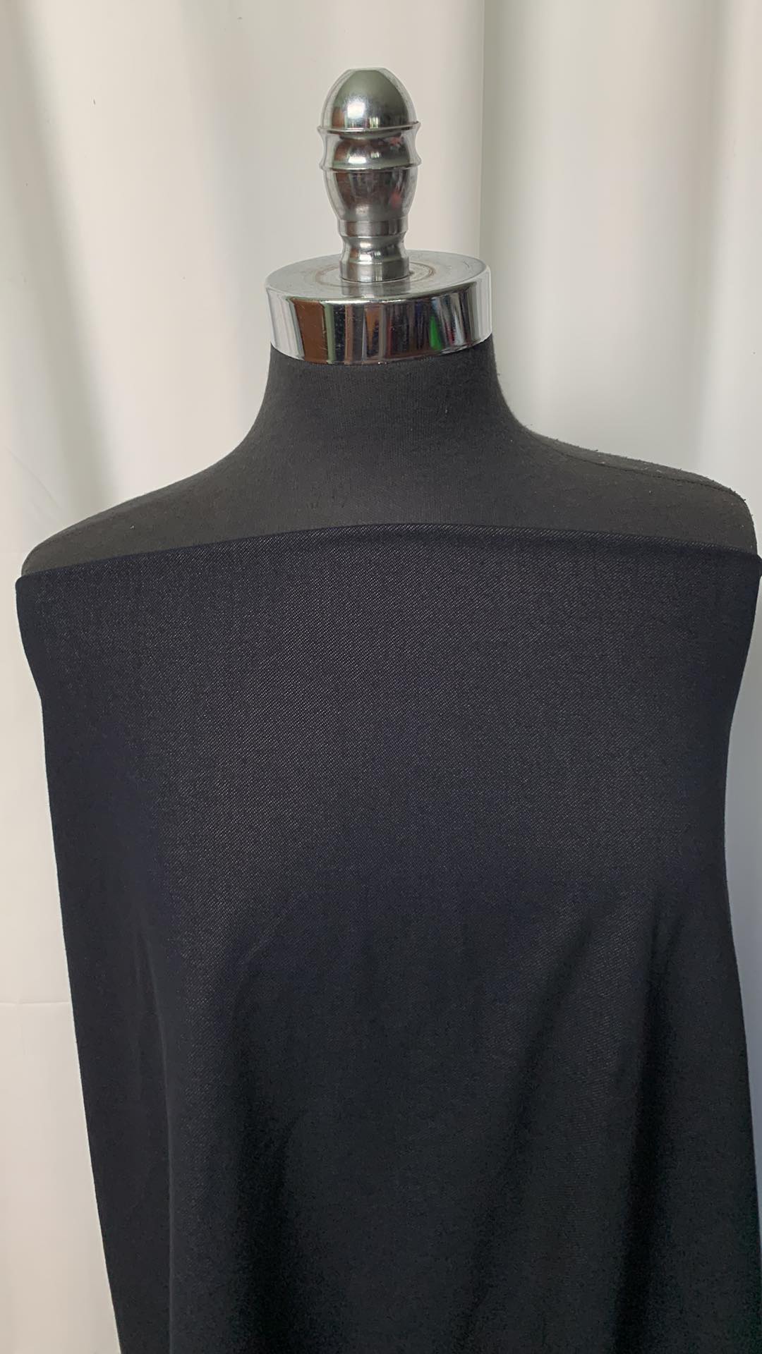 Black - Cotton/Spandex KNIT DENIM - 3 Yard Cut