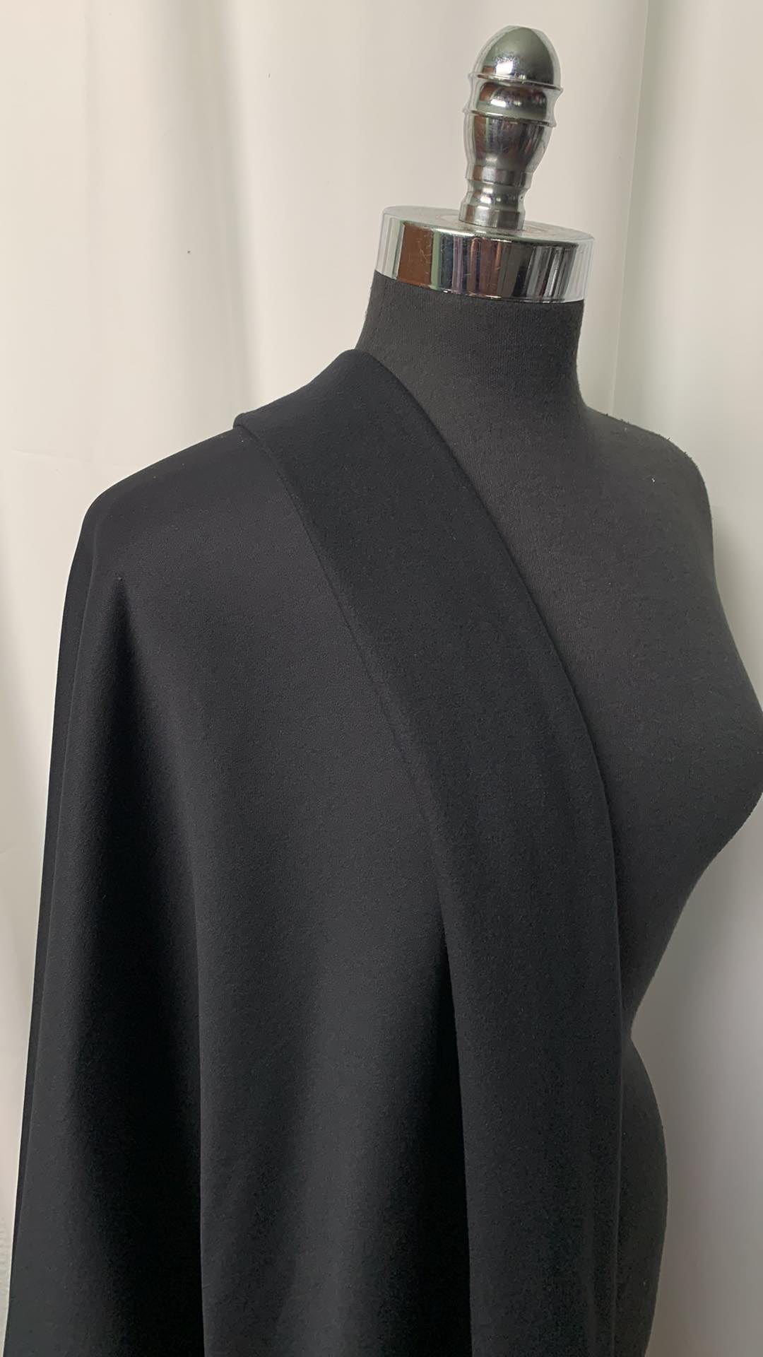 Special Purchase! - Black Fleece w/Jersey Face - By the yard