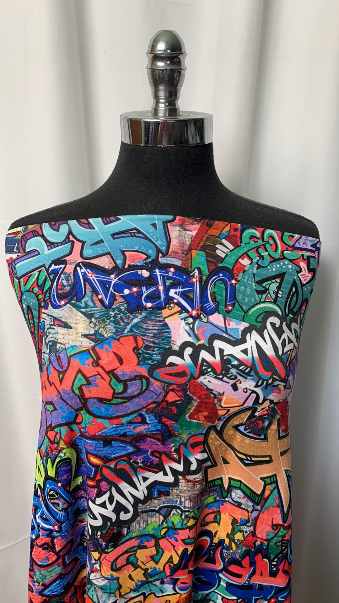 Street Art - Double Brushed Poly Spandex - 2 Yard Cut