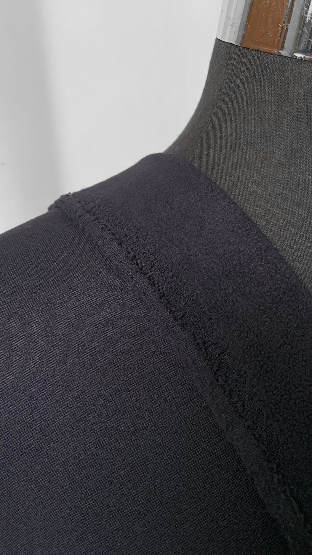 Navy - Poly/Spandex Sweatshirt Fleece - 3 Yard Cut