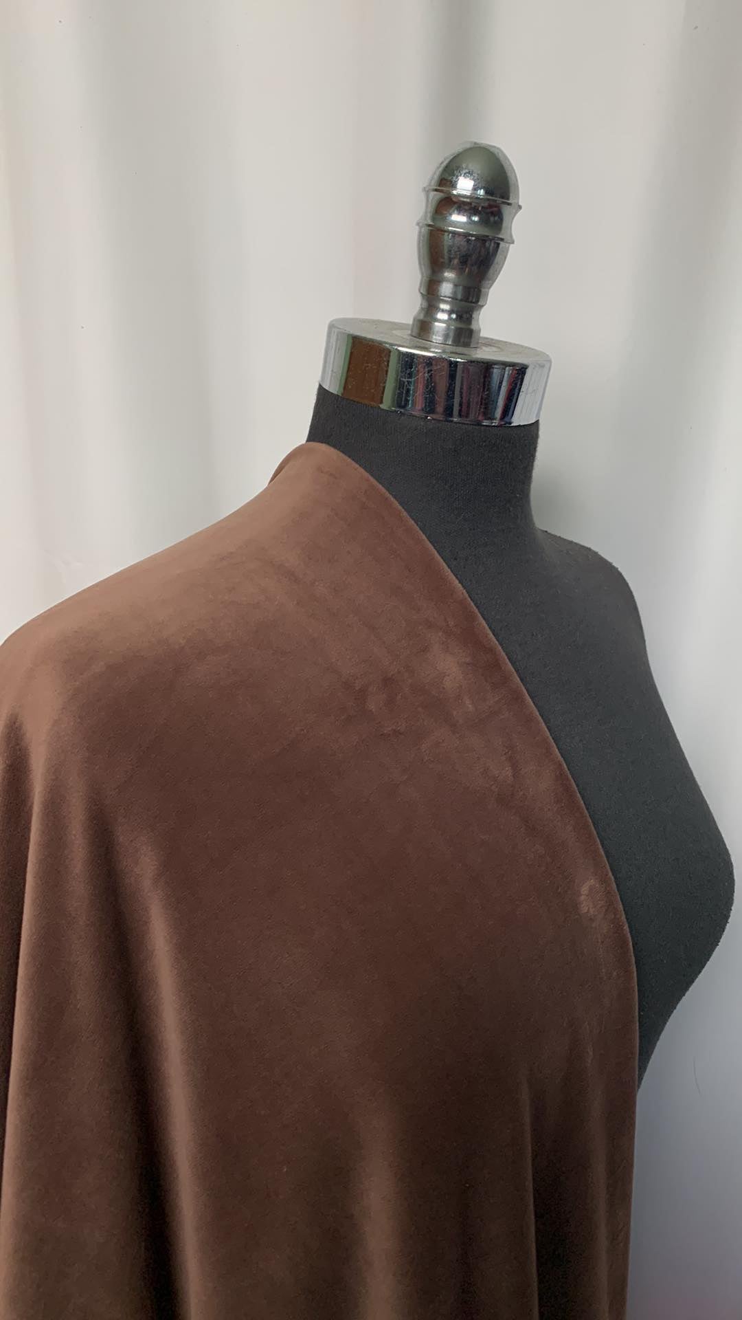 Mink - 4-Way Stretch Velour - 2 Yard Cut
