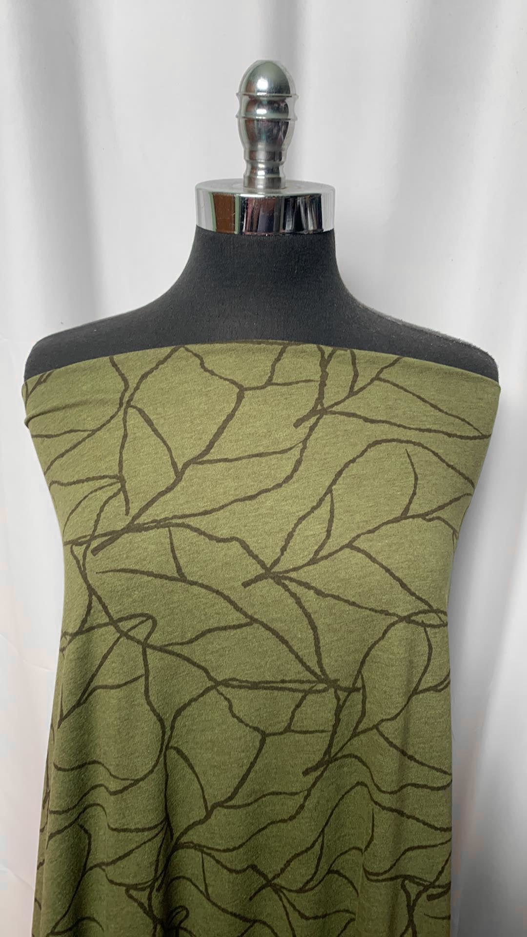 Olive Leaves - Bamboo/Poly - 2 Yard Cut