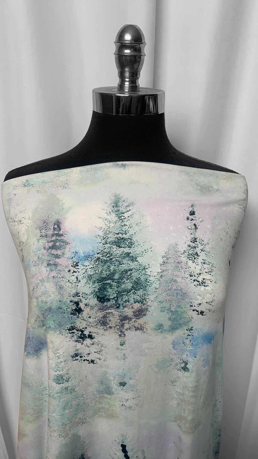Painted Pines Day - Double Brushed Polyester - 2 Yard Cut