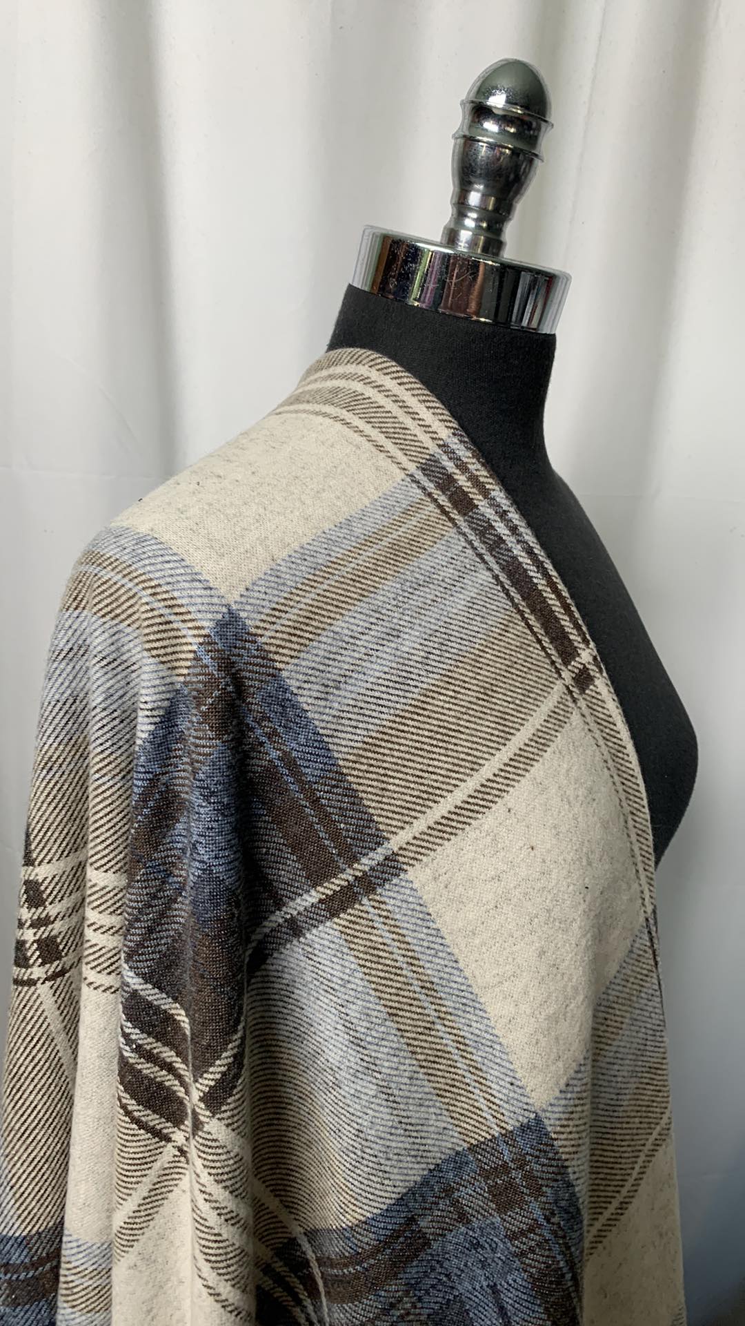Plaid - Poly/Rayon/Spandex Double Knit (Lightly Brushed Face) - 2 Yard Cut
