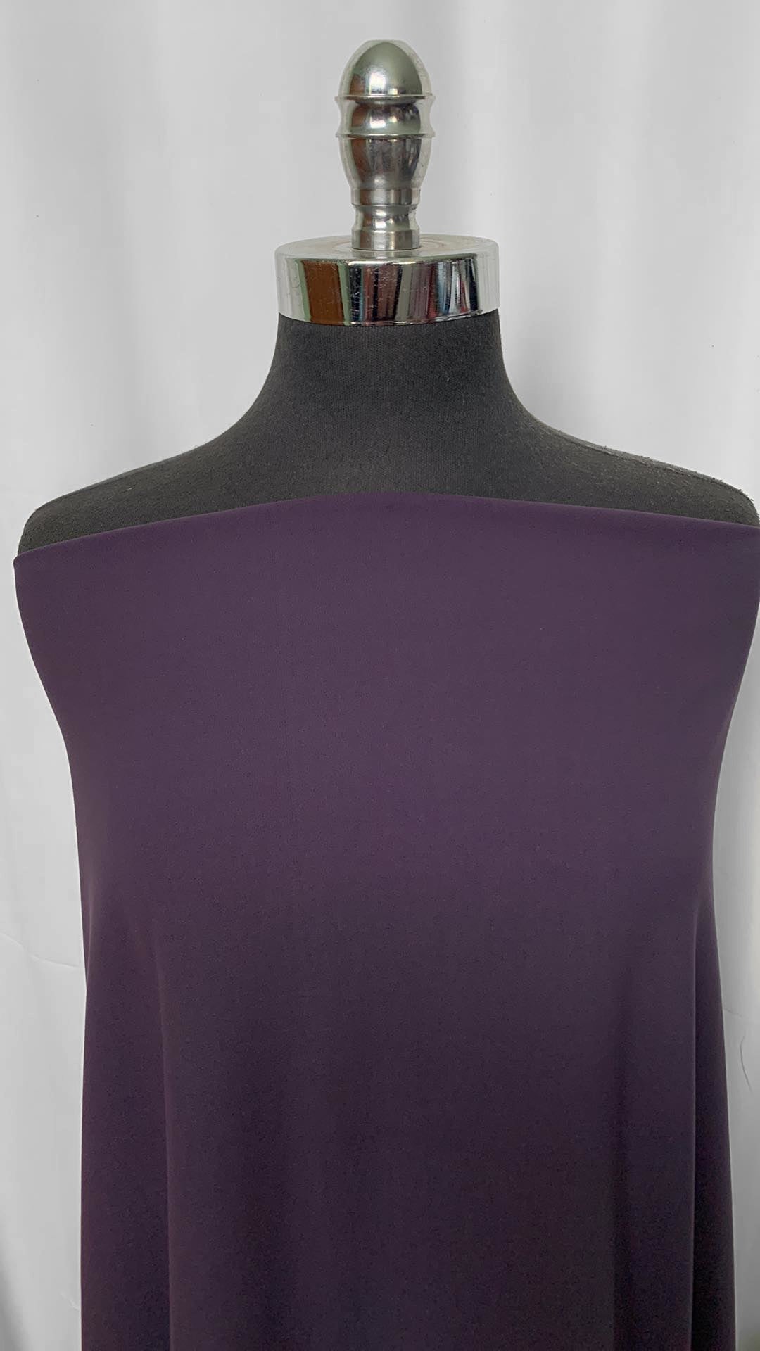 SPECIAL PURCHASE! - Eggplant Performance (Peached Face) - 3 Yard Cut