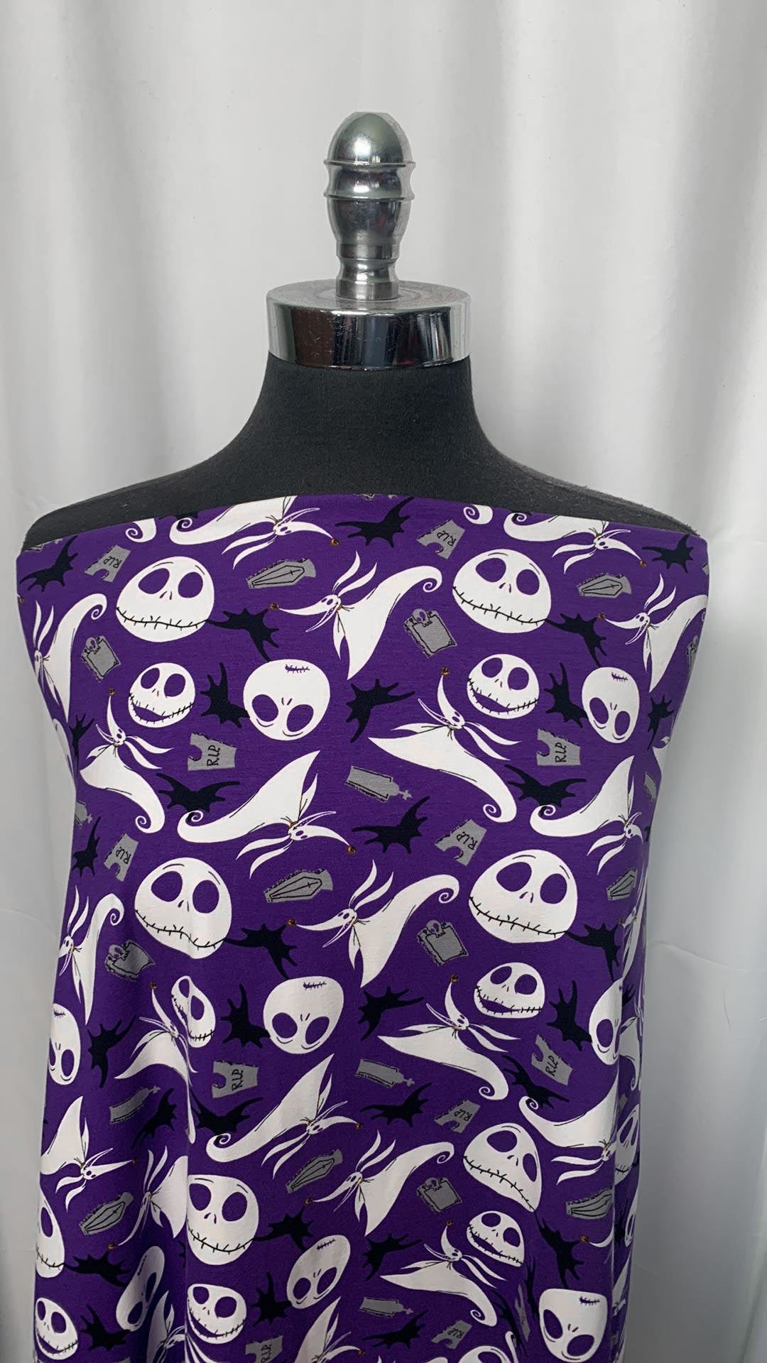 Purple Nightmare - Cotton/Spandex - 2 Yard Cut