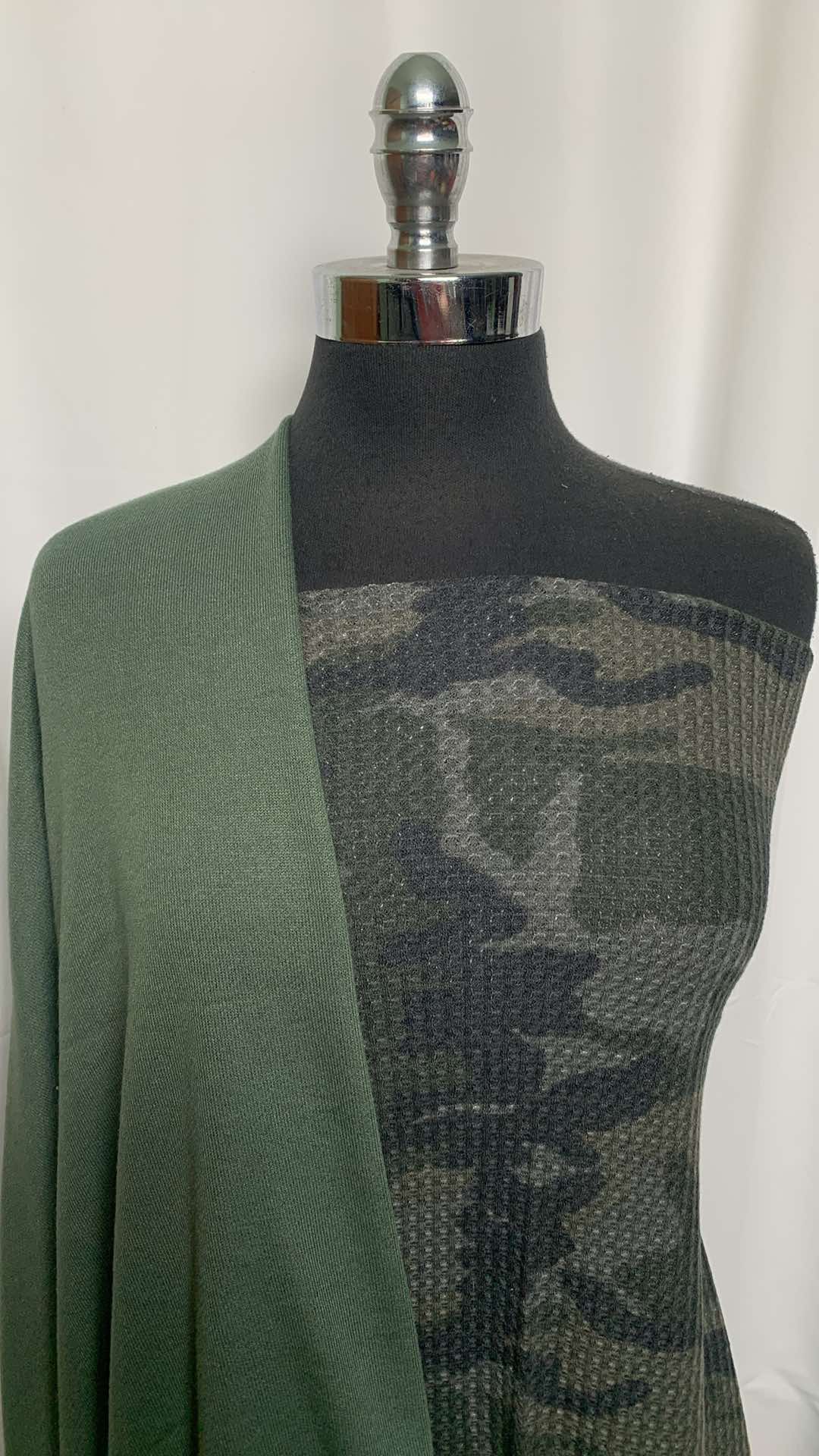 OLIVE CAMO BUNDLE : 1YD Camo Waffle & 1YD Olive C/P FT : A25864