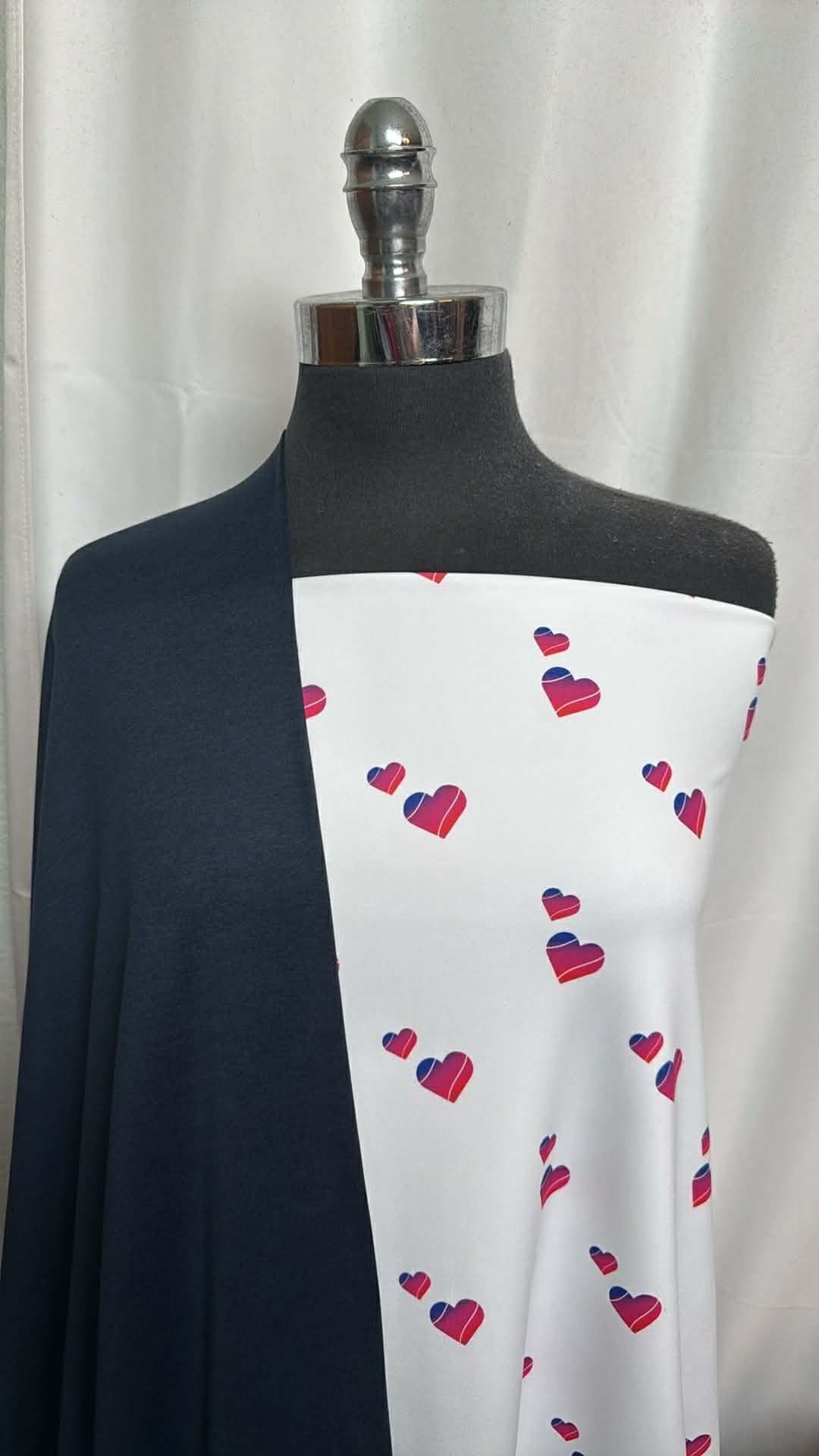 NAVY/HEARTS BUNDLE : 2YD Hearts Yoga PF & 2YD Navy Featherweight PF : A29762