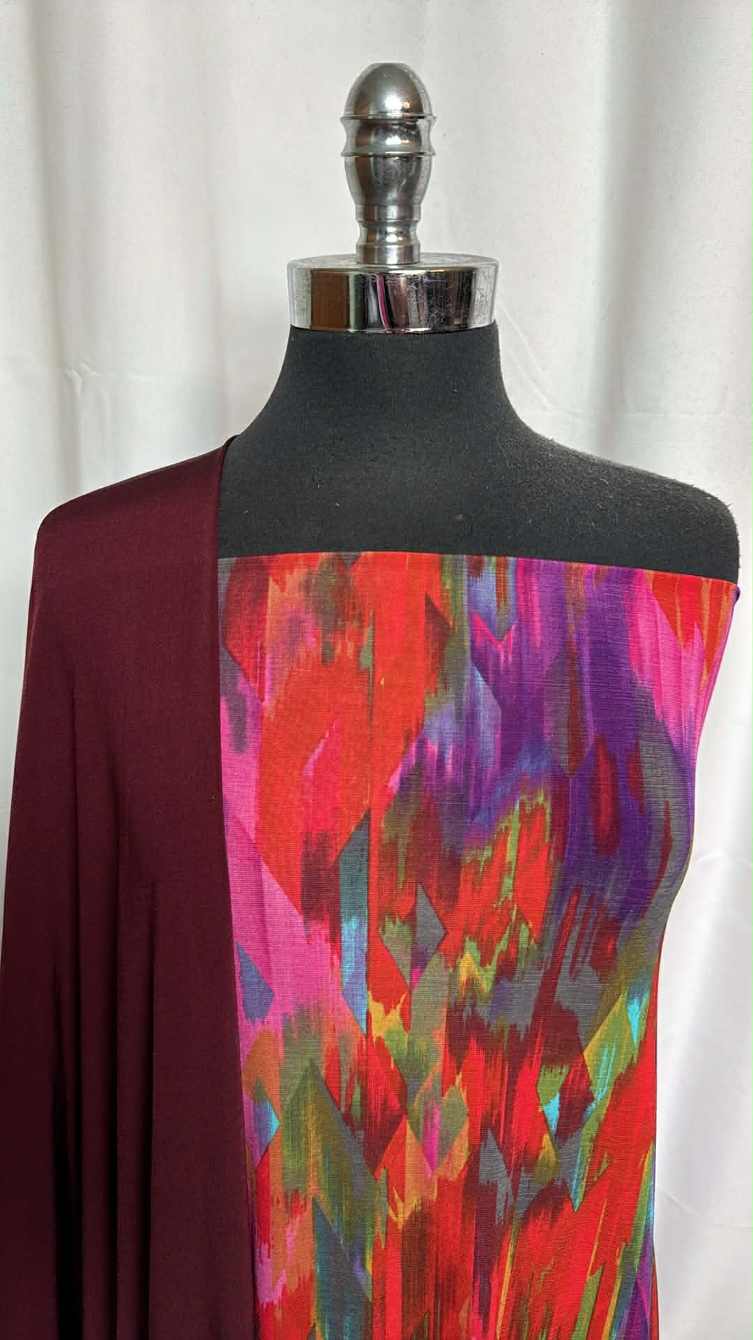 EGGPLANT/GEO BUNDLE : 3YD Geo Bulgari & 3YD Eggplant Venezia : A29598