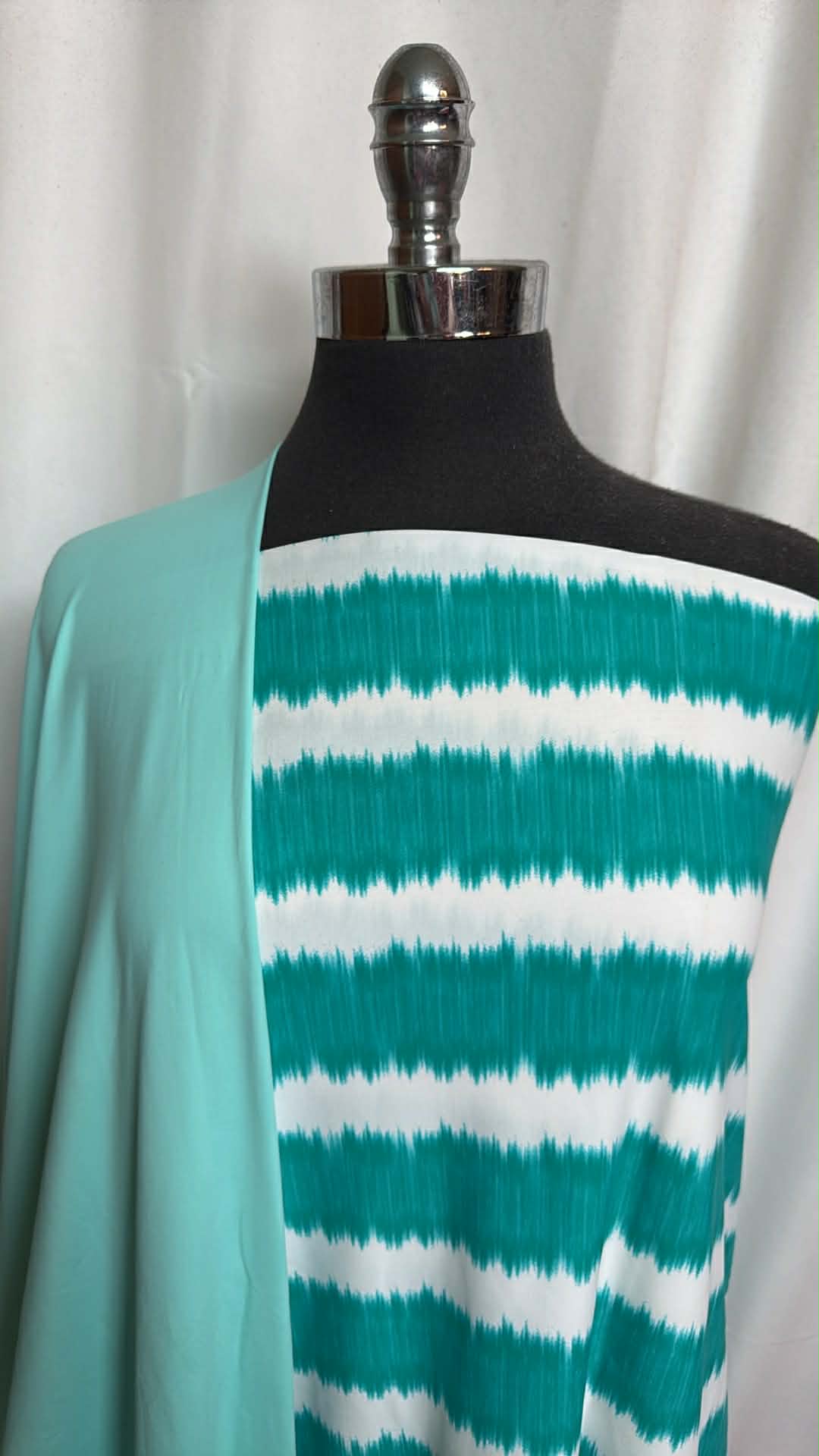 AQUA/TIE DYE STRIPE BUNDLE : 2YD Tie Dye Stripe N/S Swim & 2YD Aqua N/S Swim : A29775