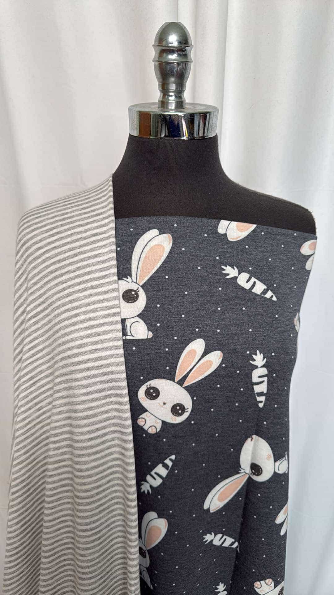 BUNNIES/STRIPE BUNDLE : 2YD Bunnies PRS FT & 1.5YD Stripe Baby FT : A26557