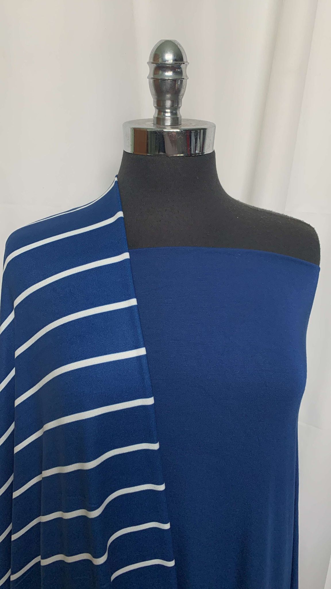 BLUE STRIPE BUNDLE : 2YD Blue Bamboo C/S & 1+YD Blue Stripe Oakley SK : A25707