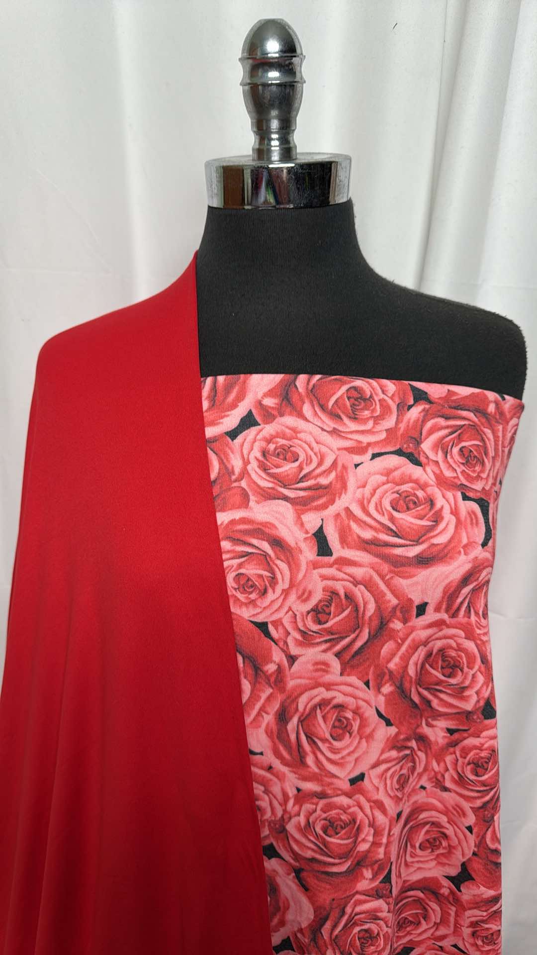 RED/ROSES BUNDLE : 1+YD Roses PRS FT & 2YD Red DBP : A27264