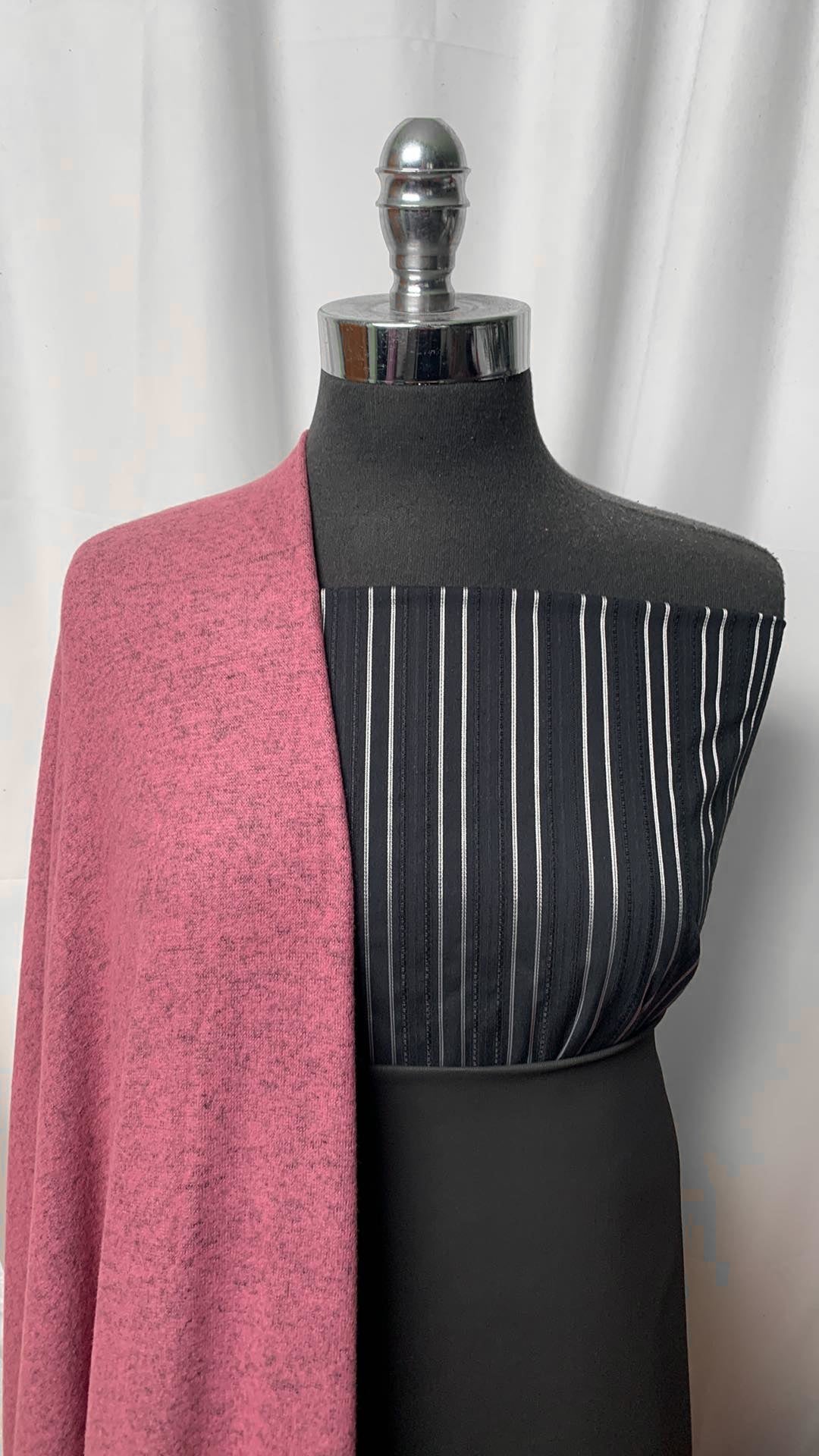 3YD Matte Foil C/S Denim & 3YD Blush Brushed Hacci SK & 3YD Stripe Cotton Woven : VSG008