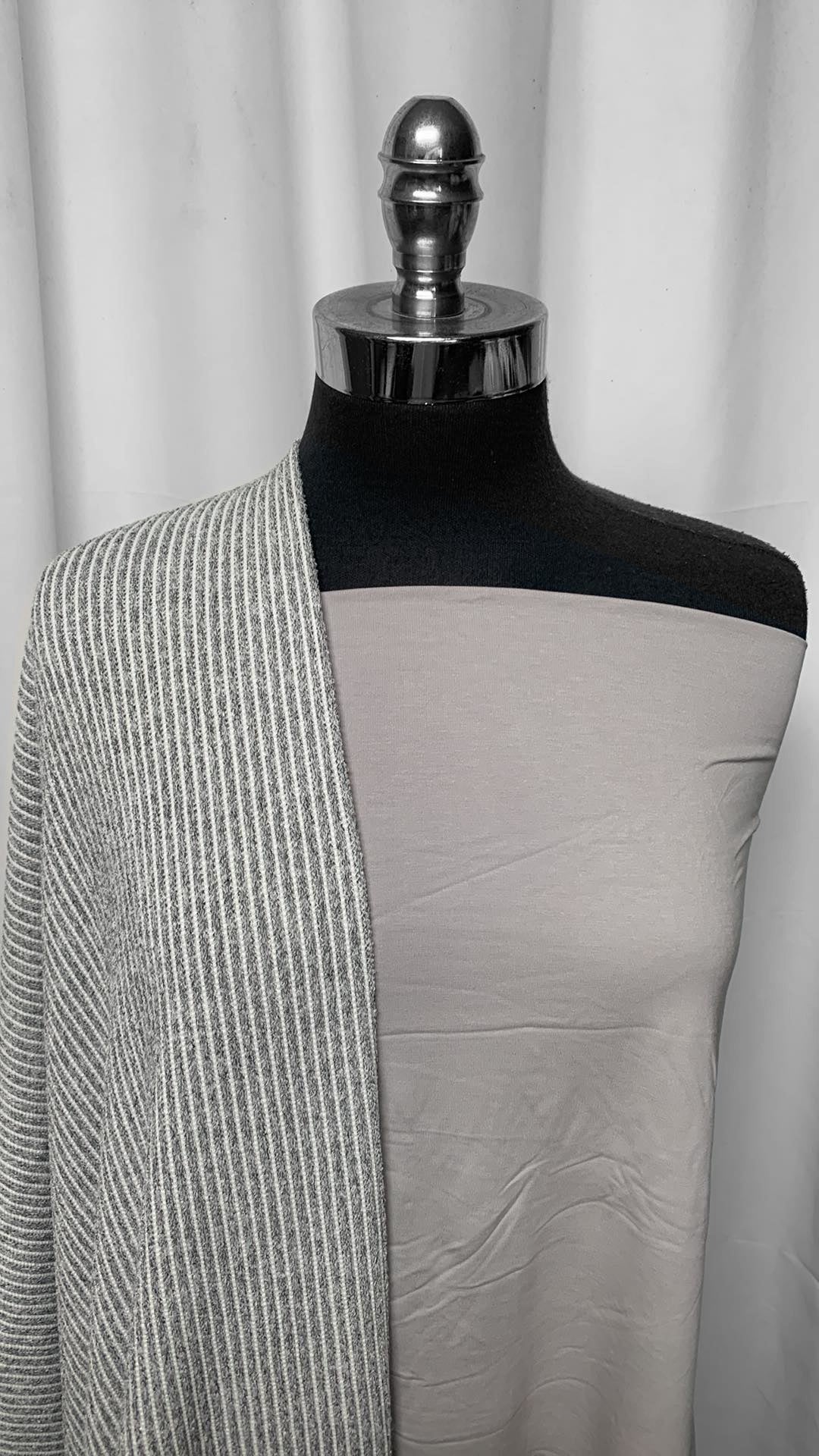 SILVER/STRIPE BUNDLE : 2YD Silver MVC & 2YD Striped SK : A25318
