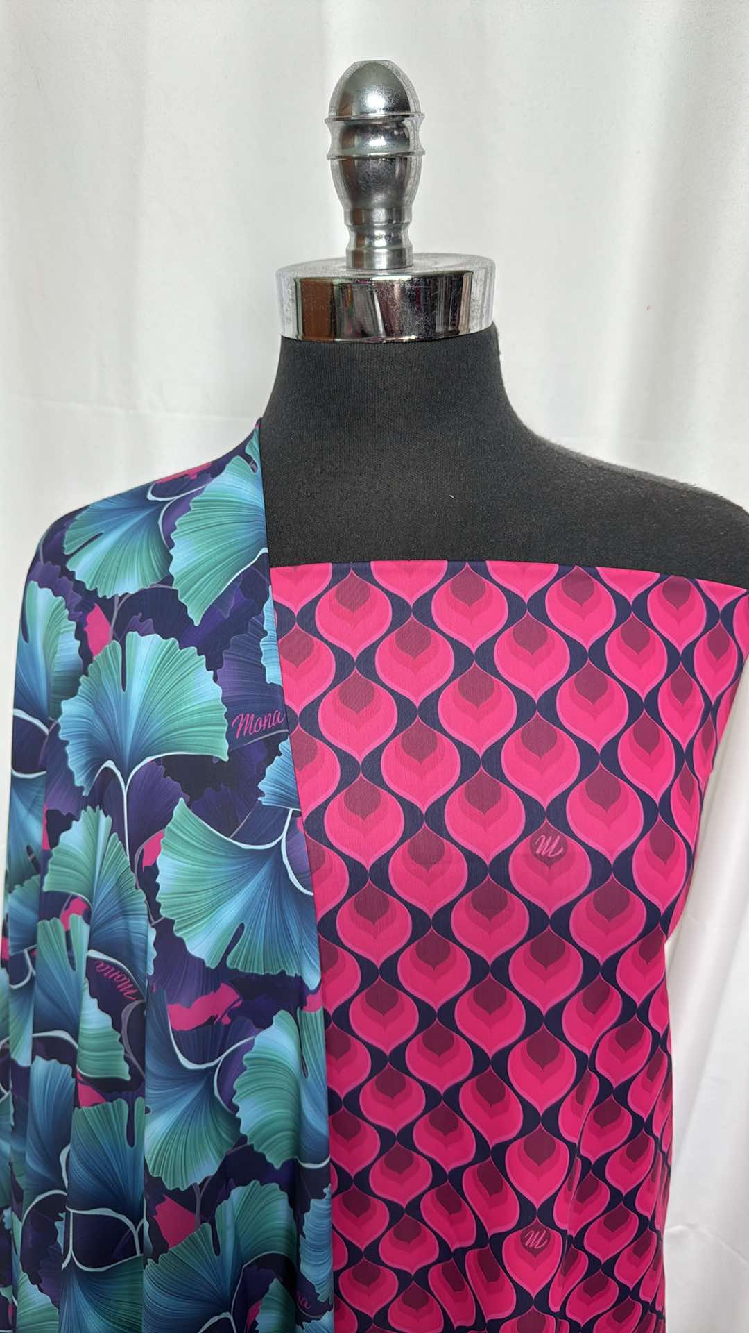 DOUBLE DESIGNER SWIM BUNDLE : 1YD Pink Designer Swim & 2YD Blue Designer Swim : A27346