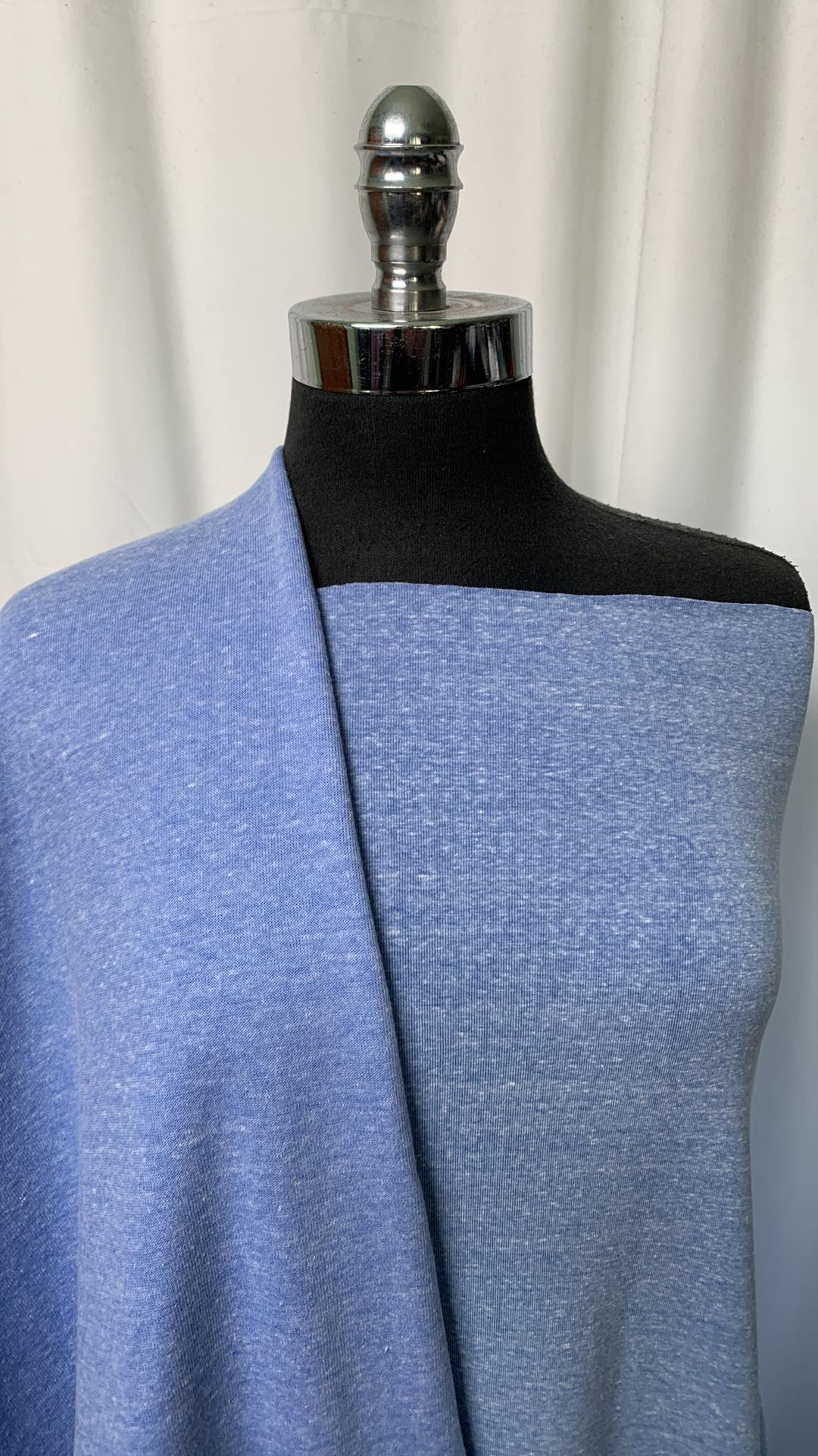 CITY BLUE BUNDLE : 2YD Blue Sweatshirt Fleece & 2YD Blue Rib Knit : A1931