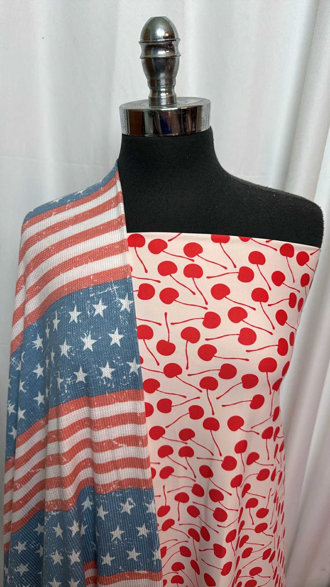 CHERRY/PATRIOT BUNDLE : 2YD Cherry Yoga PF & 2YD Patriotic Thermal : A28010