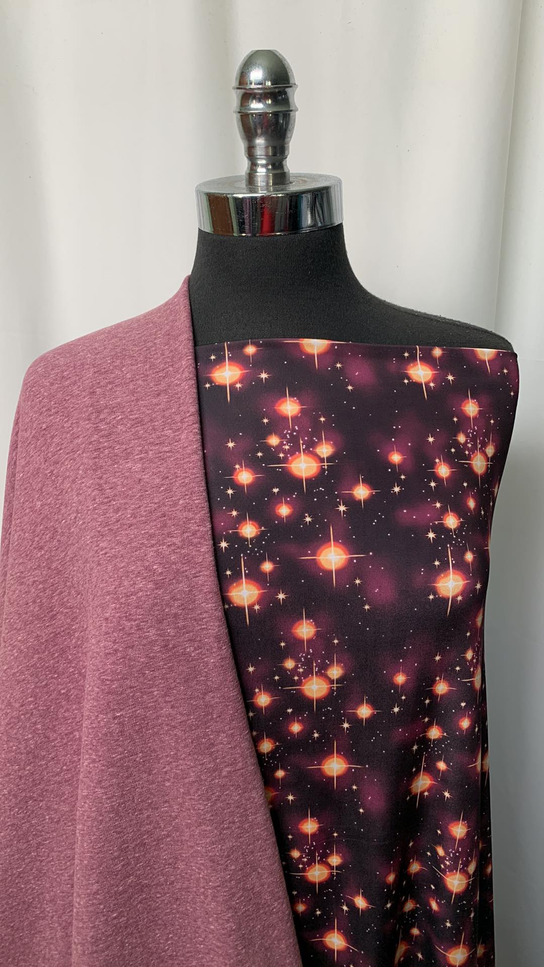 PURPLE GALAXY BUNDLE : 3YD Purple Galaxy ITY & 2YD Brushed Triblend FT : A1571