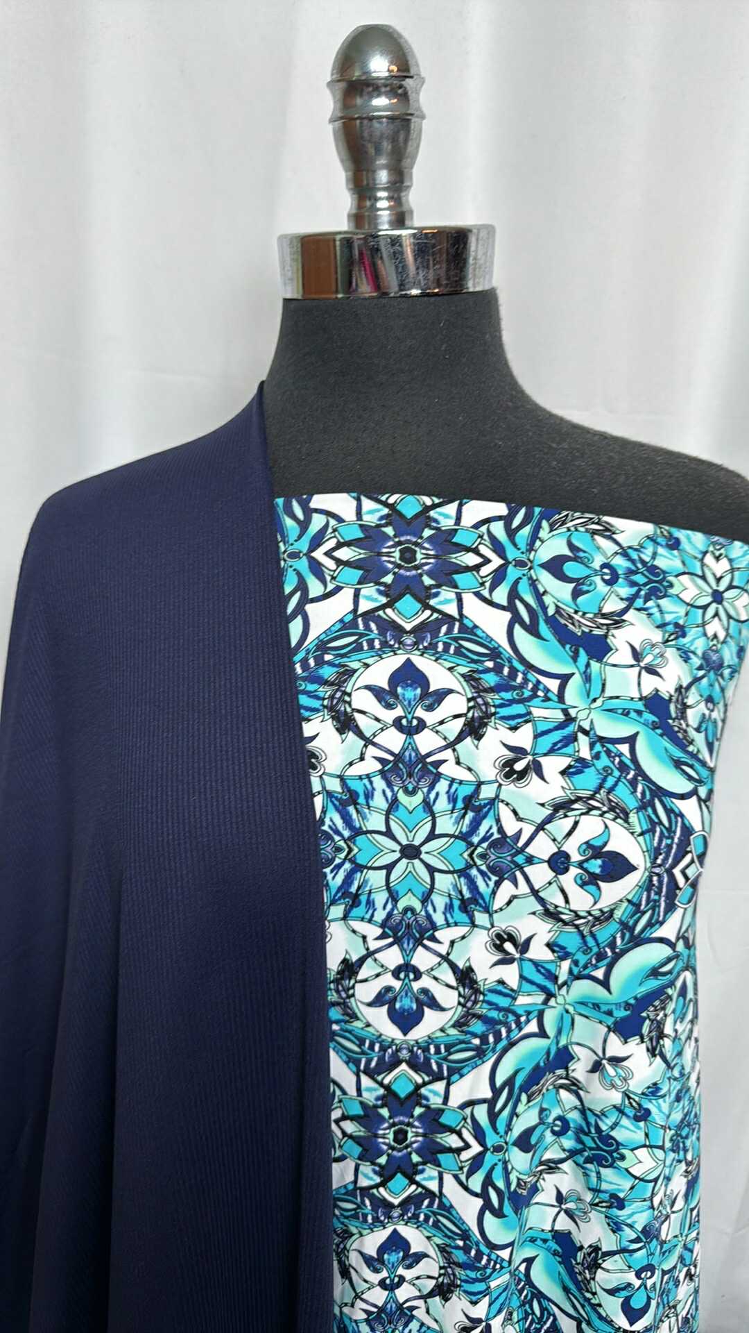 NAVY/MANDALA BUNDLE : 2YD Mandala N/S Swim & 2YD Navy Rib N/S : A29136