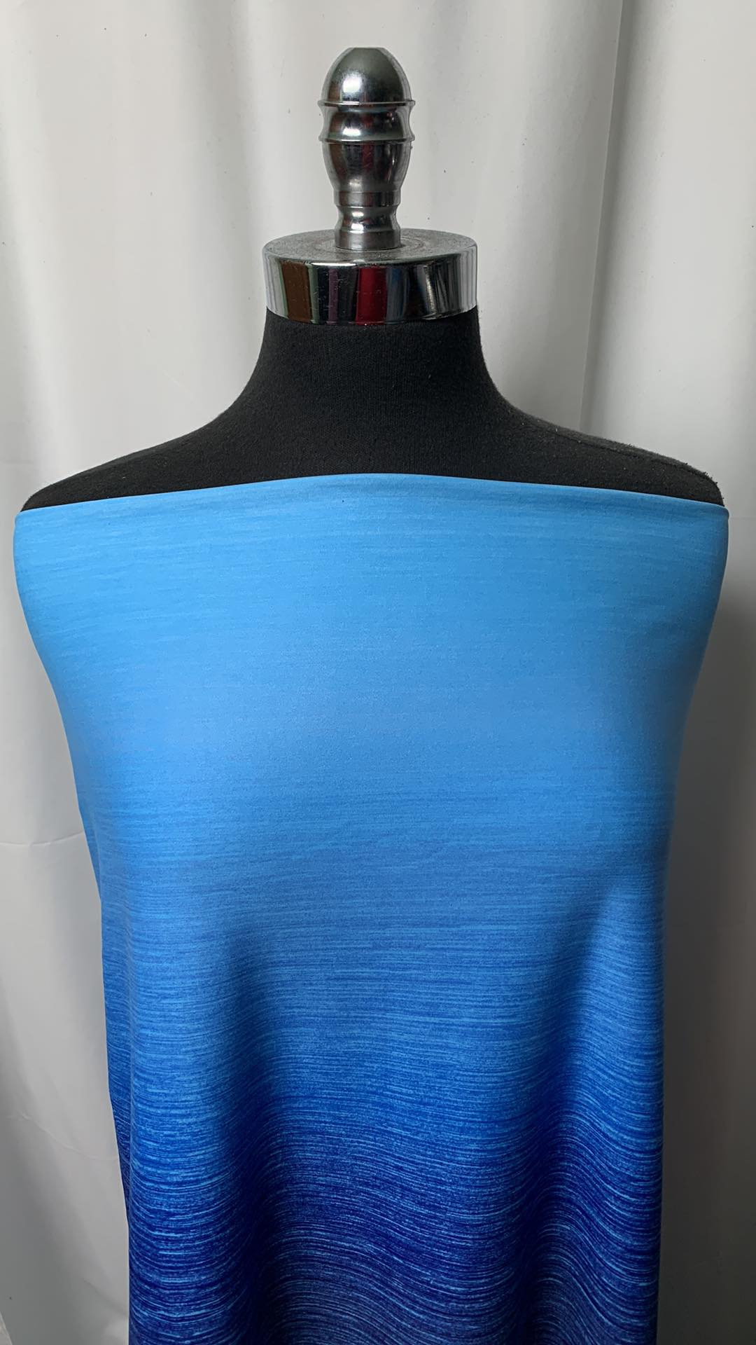 Blue Ombre - Peached Performance - 3 Yard Cut