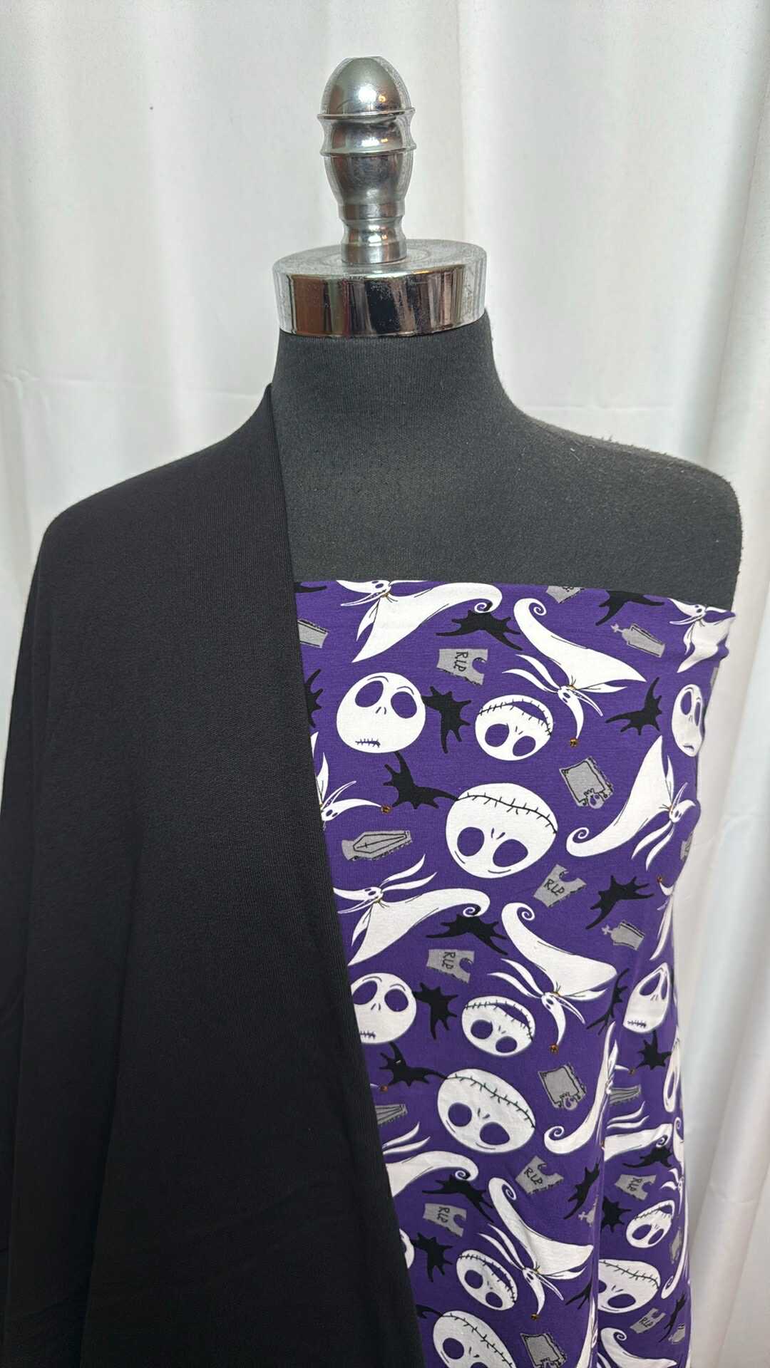 BLACK/PURPLE NBC BUNDLE : 2YD Black/Purple NBC C/S & 2YD Black C/P FT : A28070