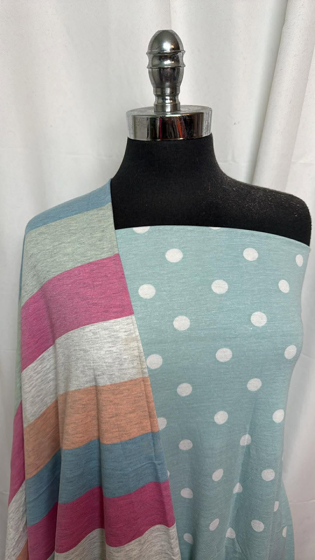 DOT/WIDE STRIPE BUNDLE : 1YD Dot PRS Jersey & 1YD Wide Stripe PRS FT : A30461
