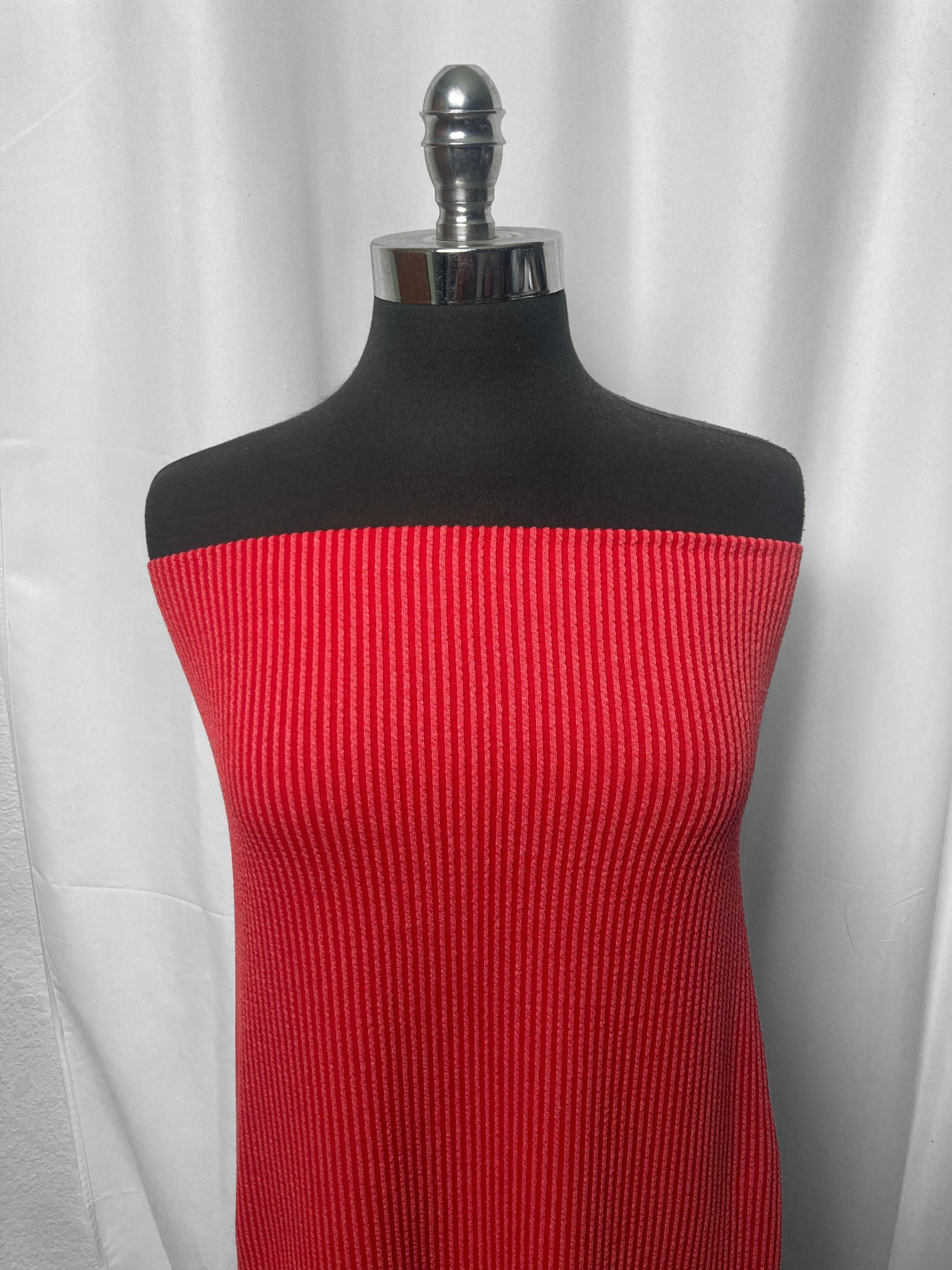 Red - Urban Rib Knit - 2 Yard Cut