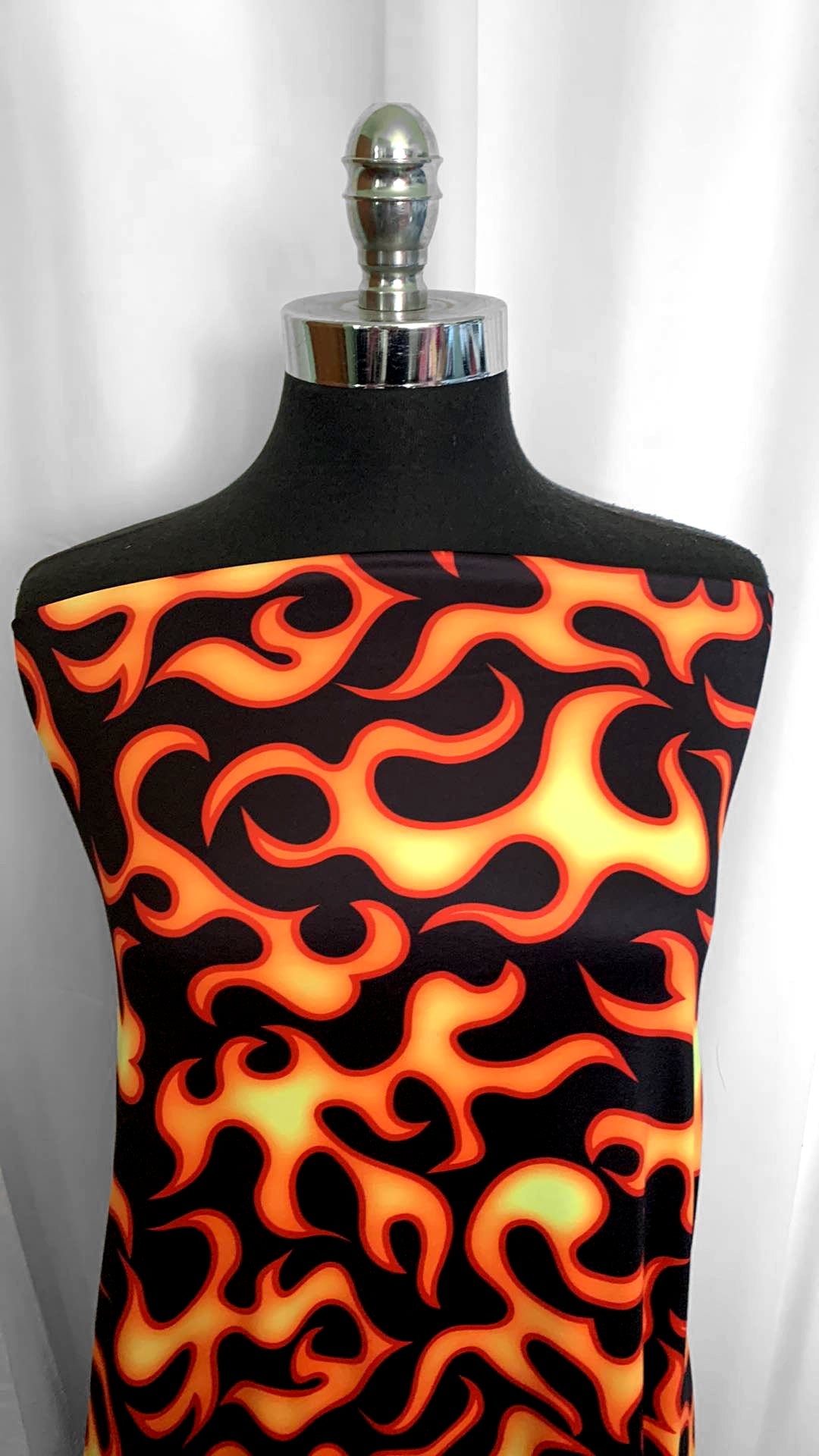 Orange Flame - Yoga Performance - 2 Yard Cut