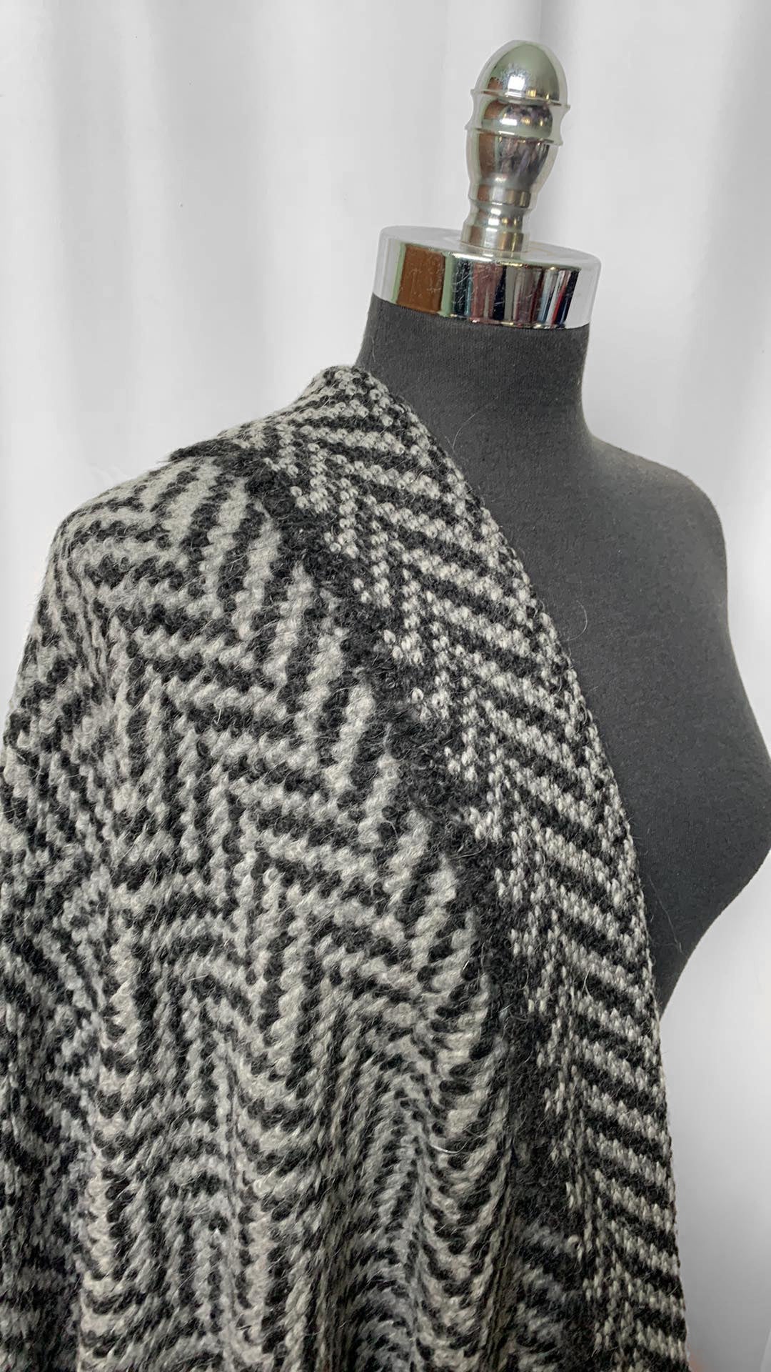 Herringbone - Chunky Sweater Knit (Brushed on One Side) - 3 Yard Cut