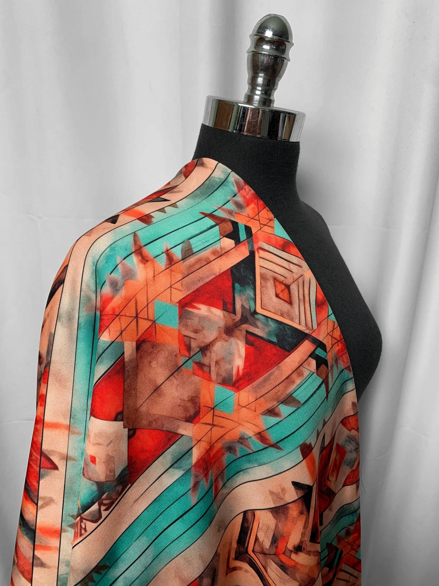 Southwest Grunge - Poly/Spandex Sweatshirt Fleece - 2 Yard Cut