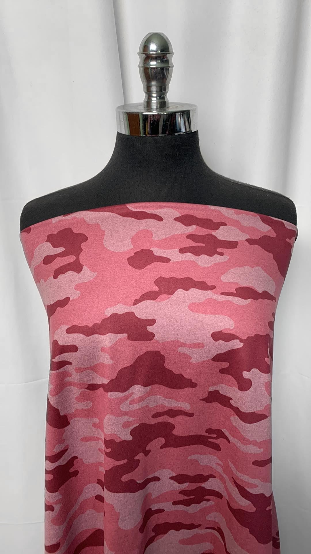 Pink Camo - Peached Performance - 2 Yard Cut