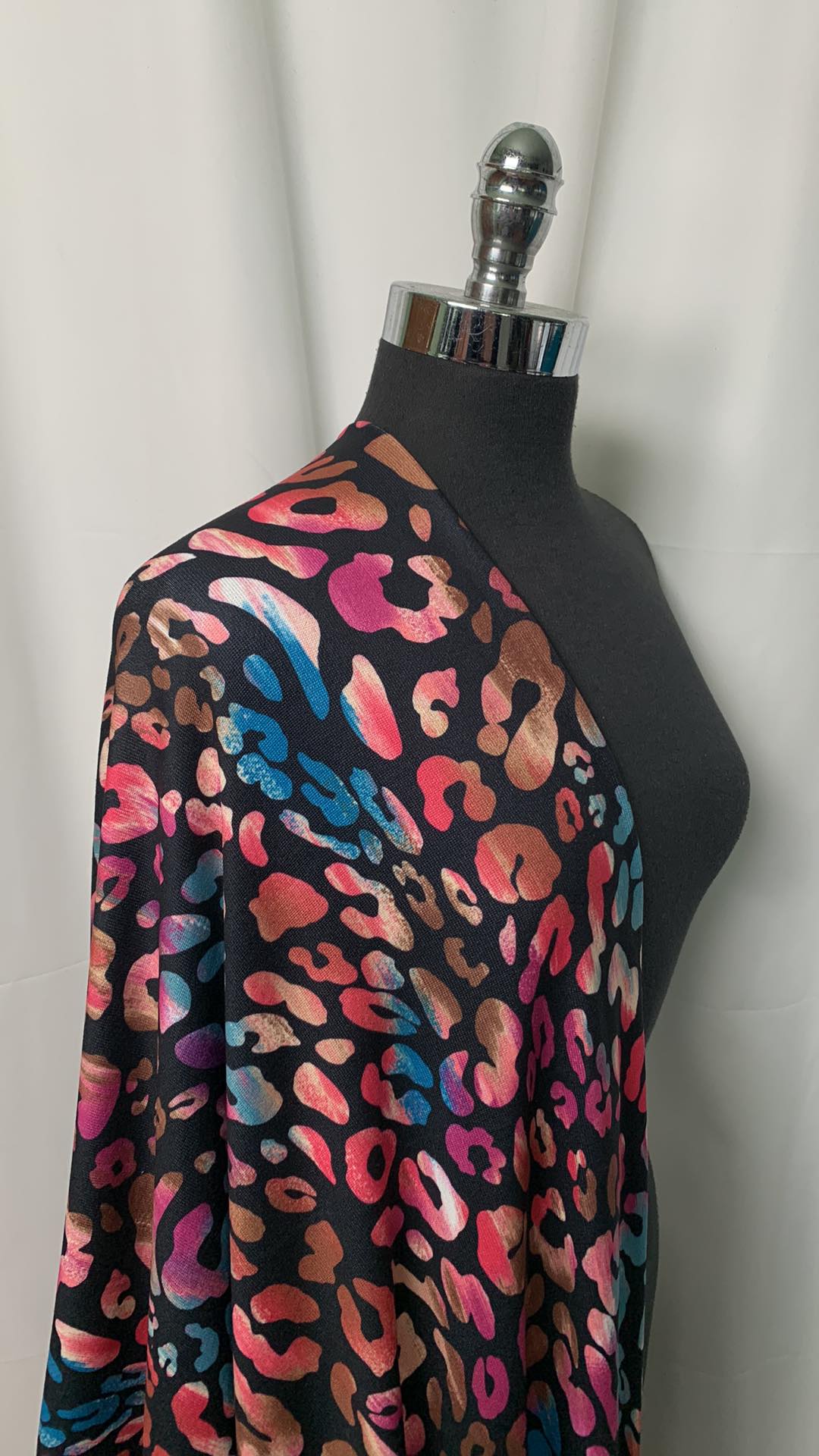 Black Leopard - Oakley Sweater Knit - 2 Yard Cut