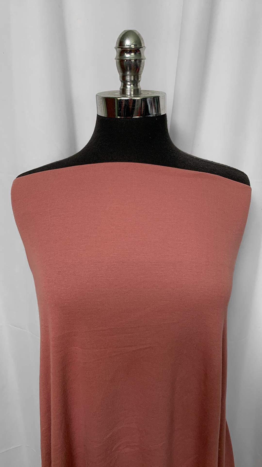 Mauve - 1x1 Combed Cotton Ribbing - 1 Yard Cut