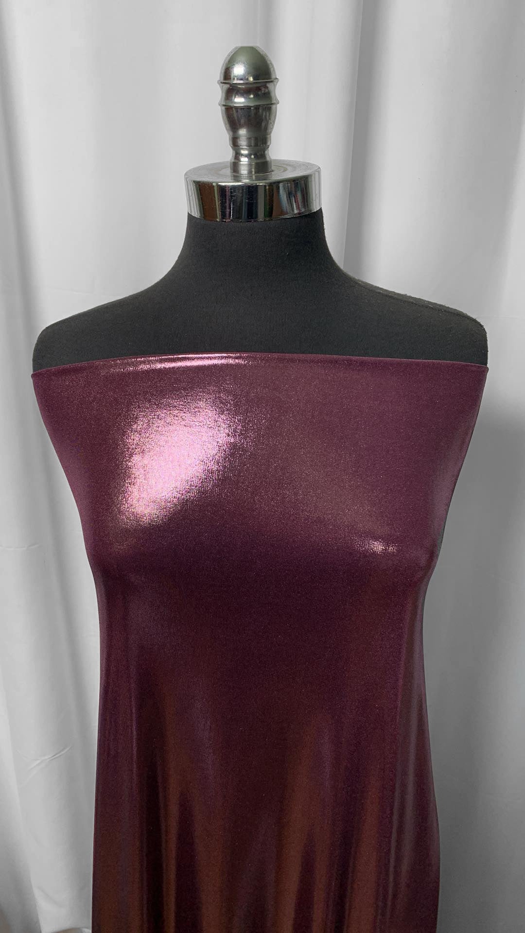 Purple on Eggplant Foil - Slinky - 2 Yard Cut